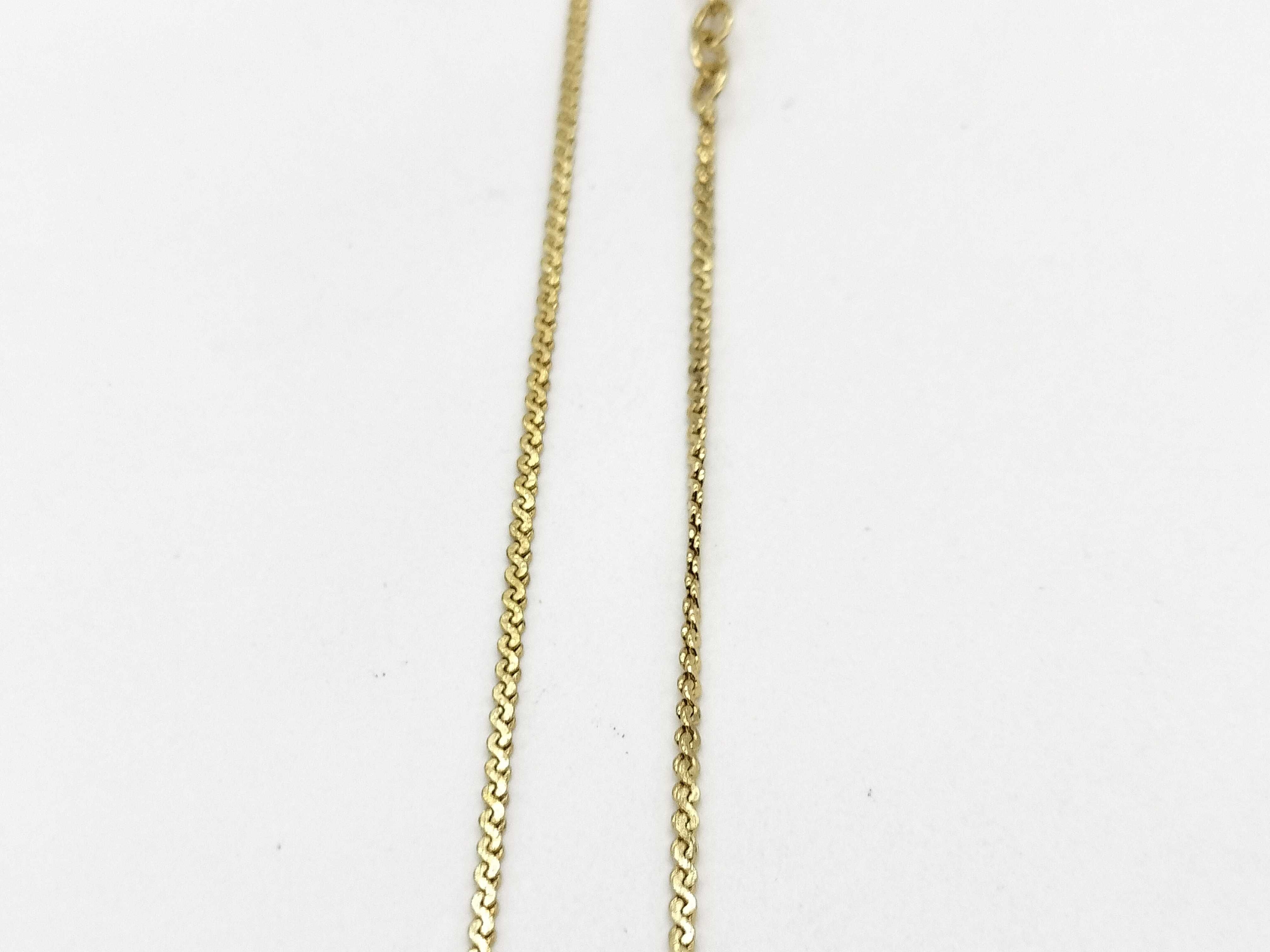 logo gold necklace — view 6