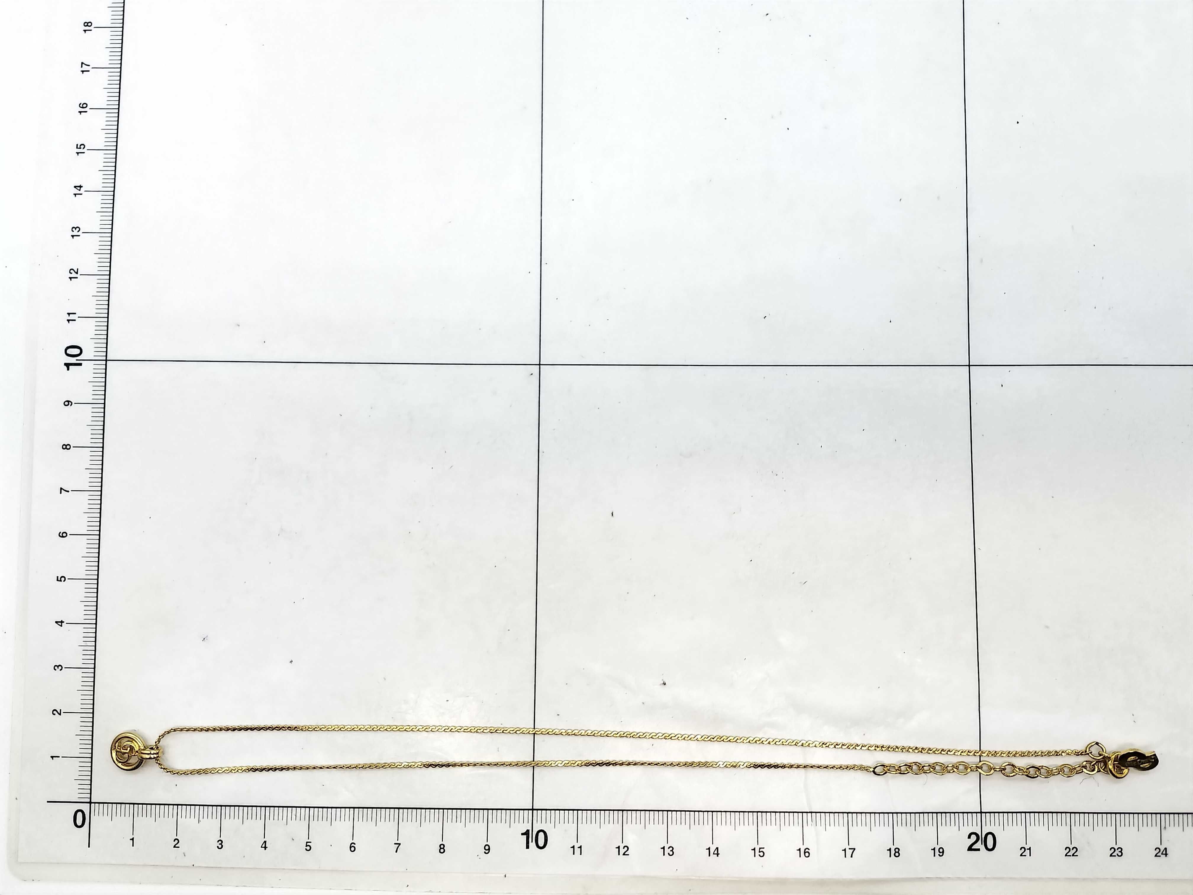 logo gold necklace — view 7