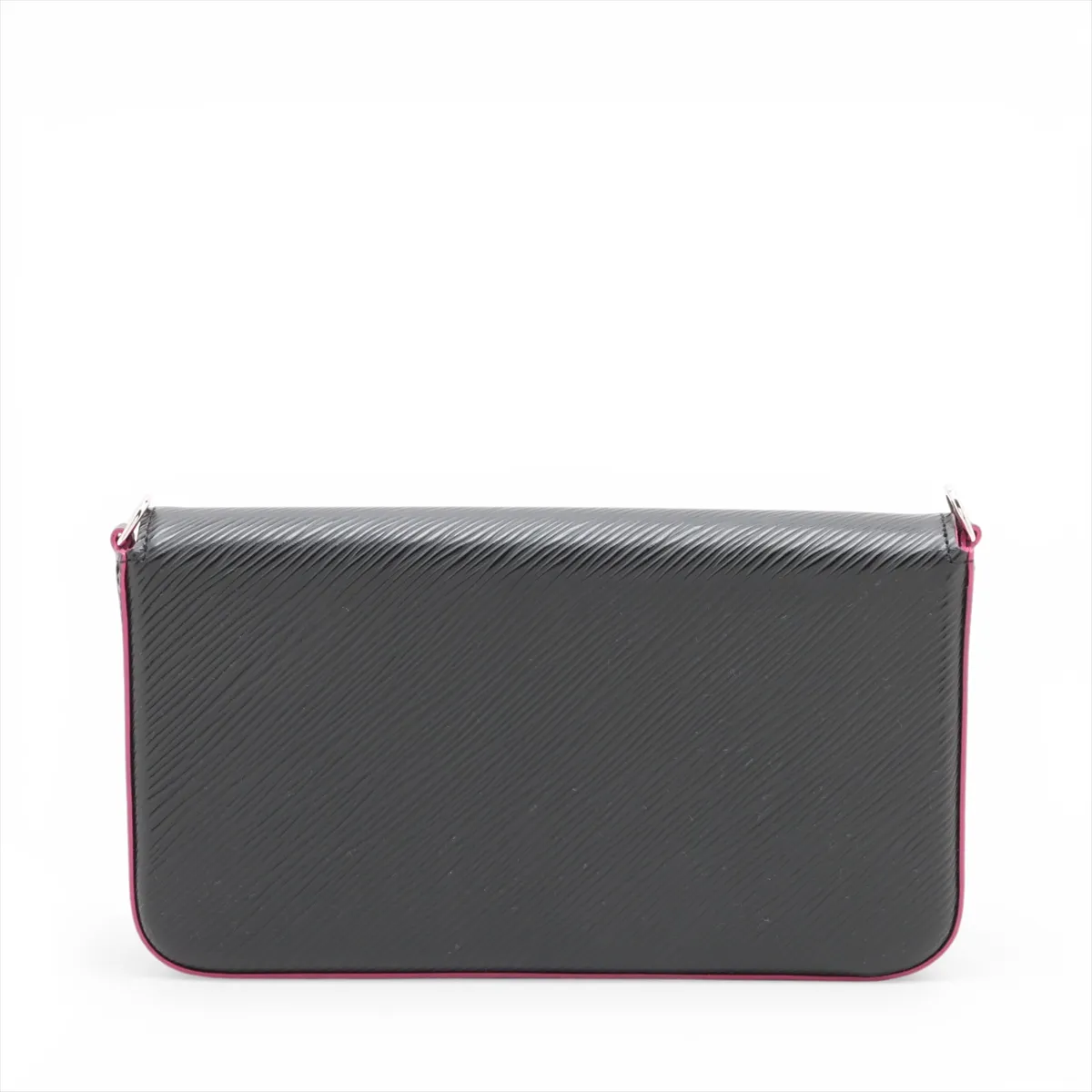 Epi Pochette Felicie M64579 TJ1158 Black x Pink (Strap not included) — view 2