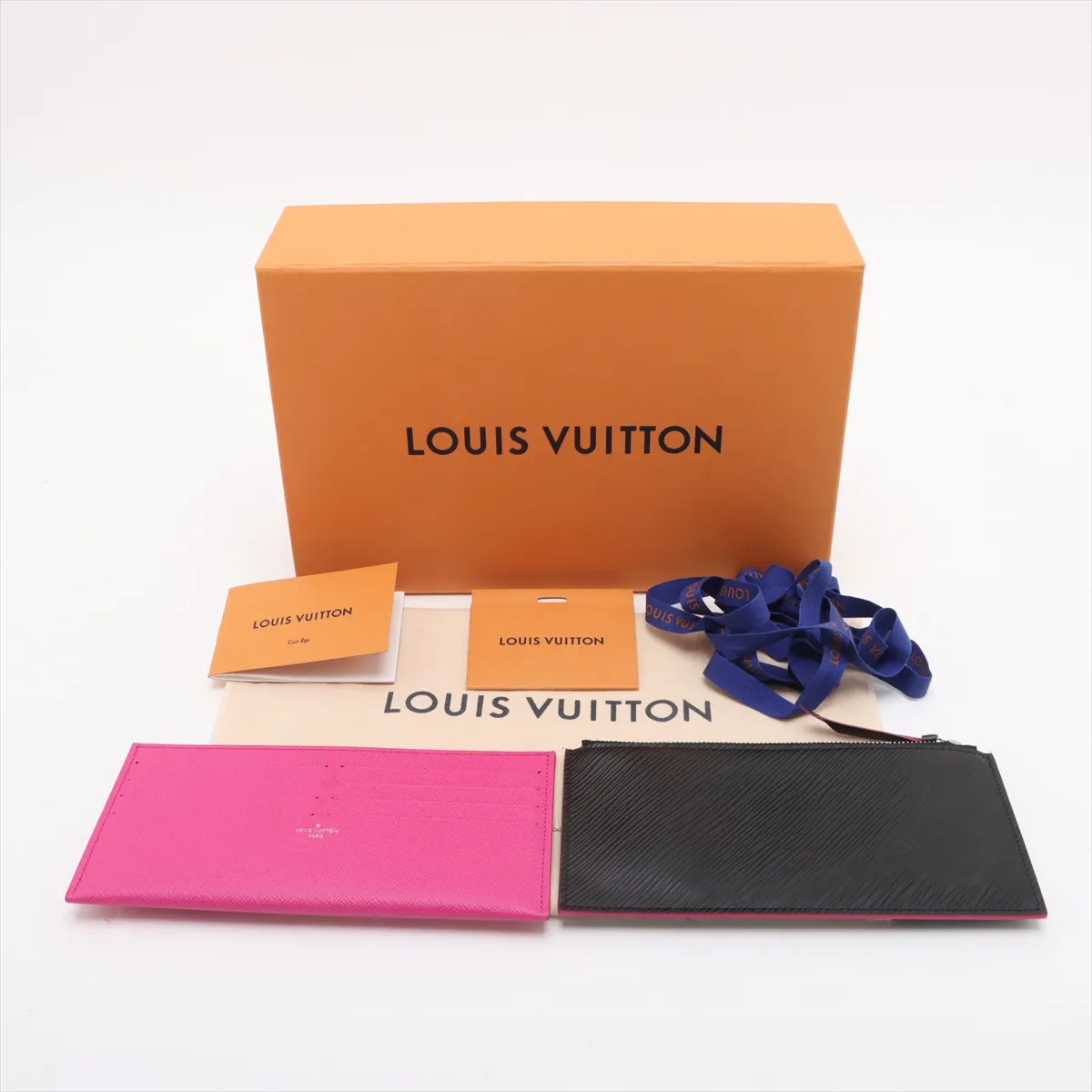 Epi Pochette Felicie M64579 TJ1158 Black x Pink (Strap not included) — view 10
