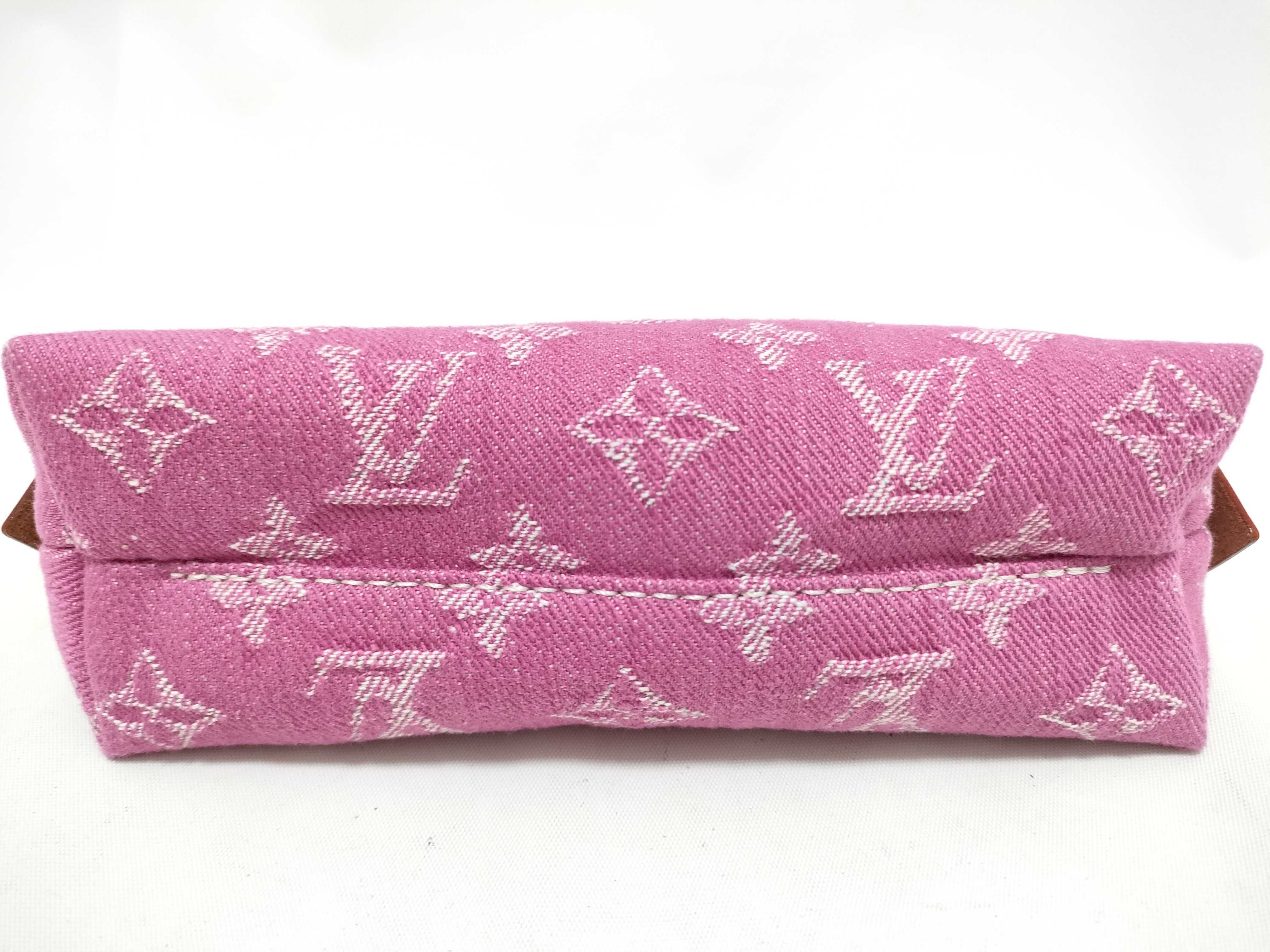 Monogram Denim M28050 Monogram Denim Cosmetic Pouch — view 5