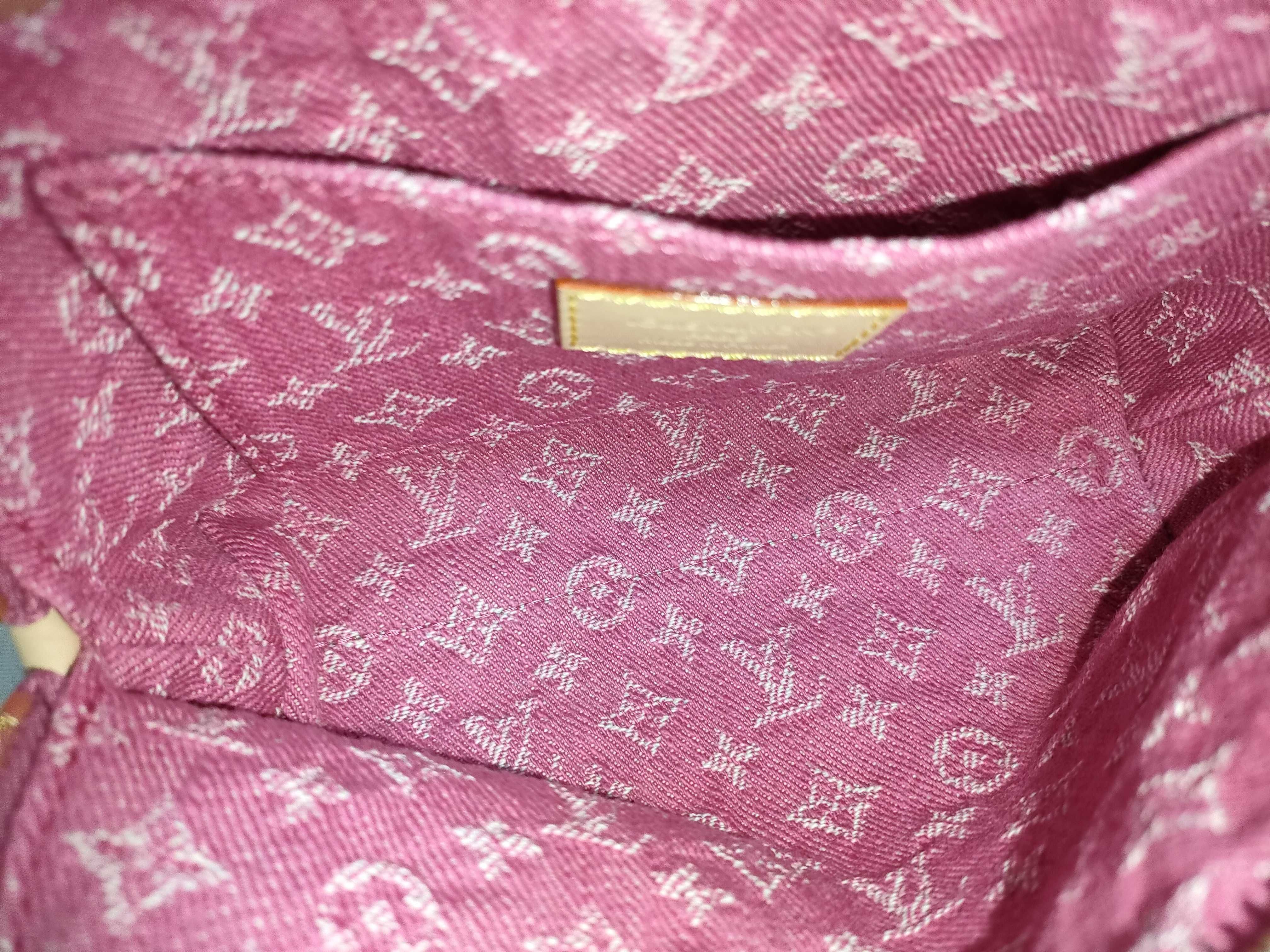 Monogram Denim M28050 Monogram Denim Cosmetic Pouch — view 7