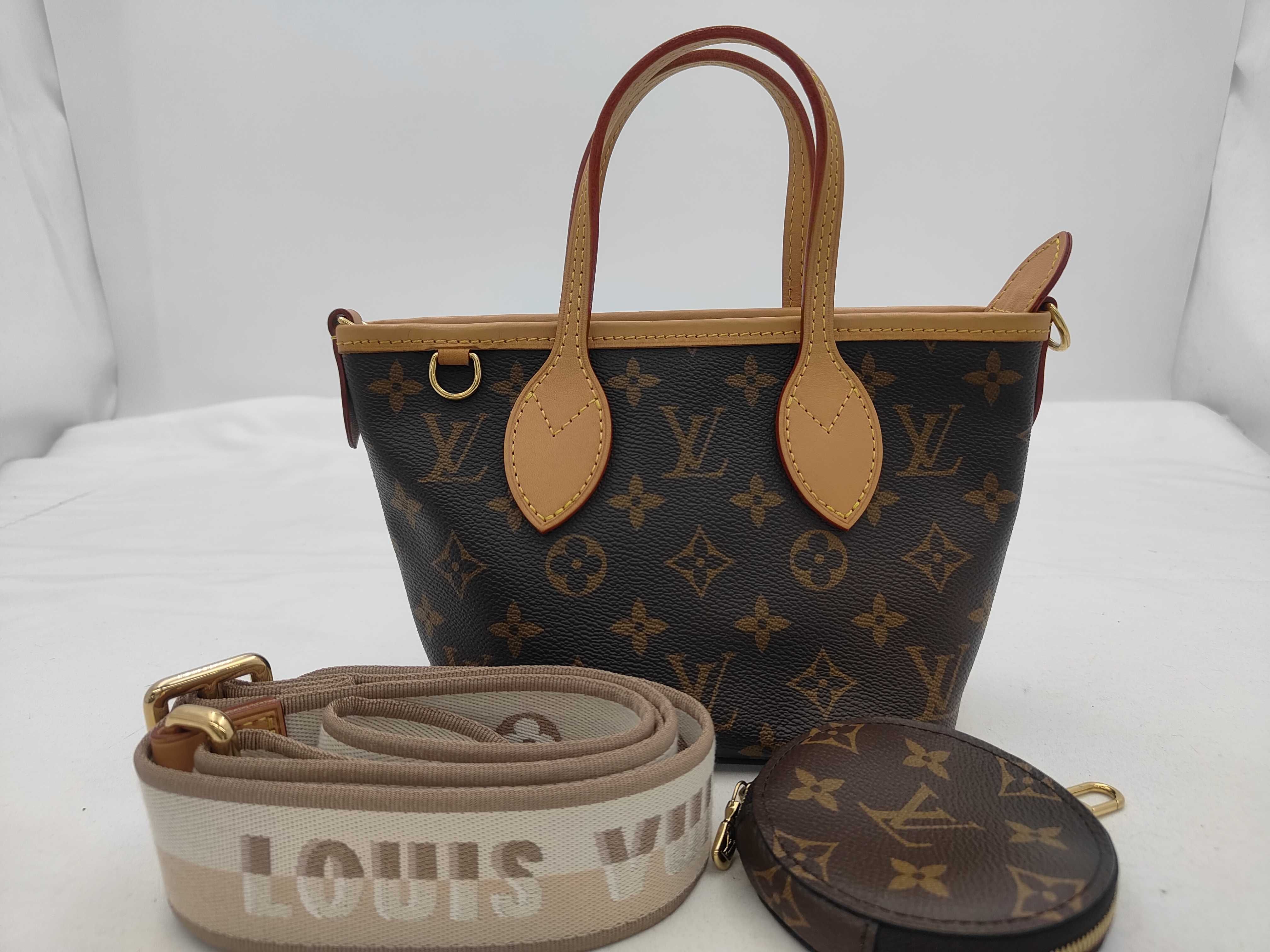 LV Monogram Neverfull BB M46705 RFID-protected handbag