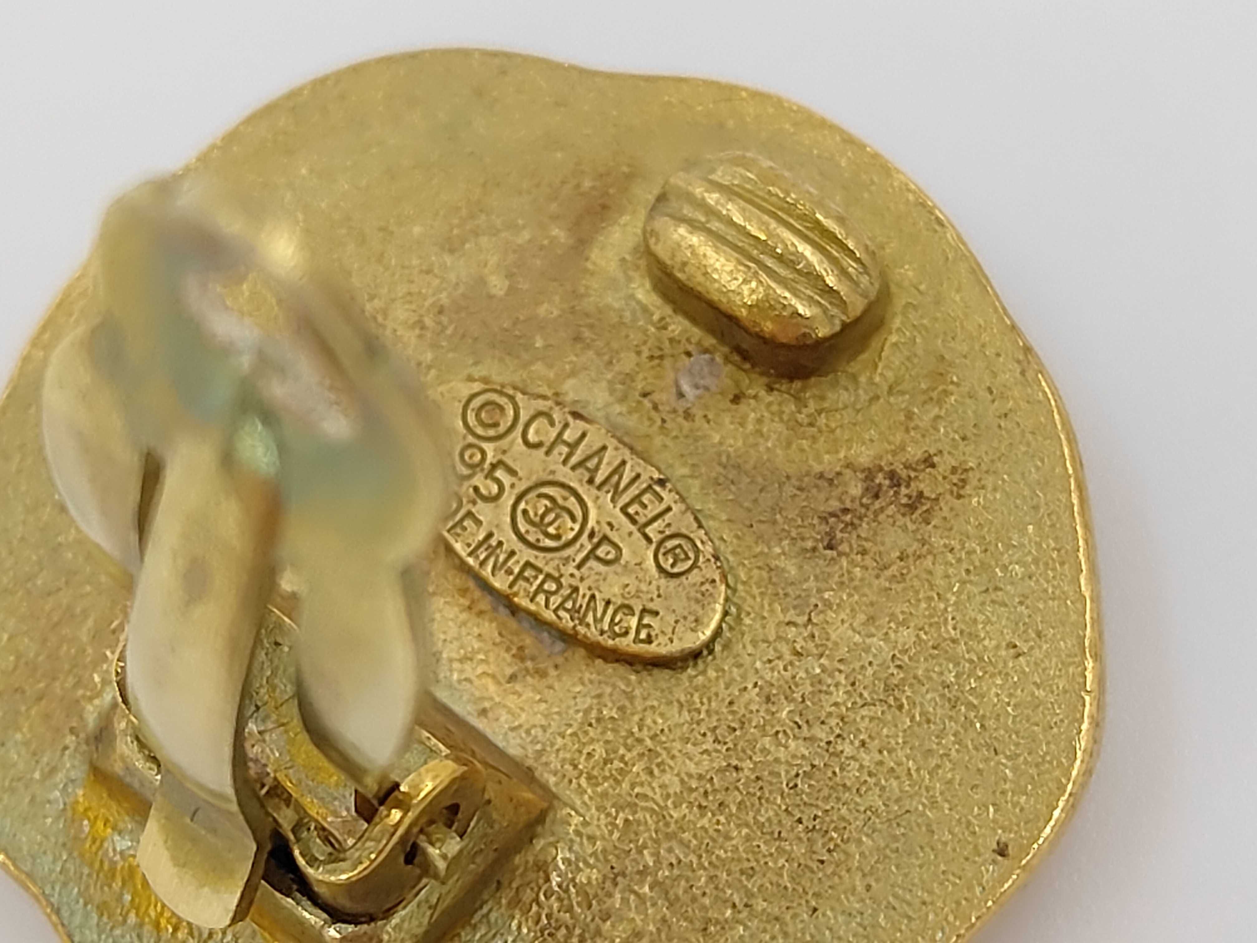 Coco Sealing Stamp Gold Earrings — view 5