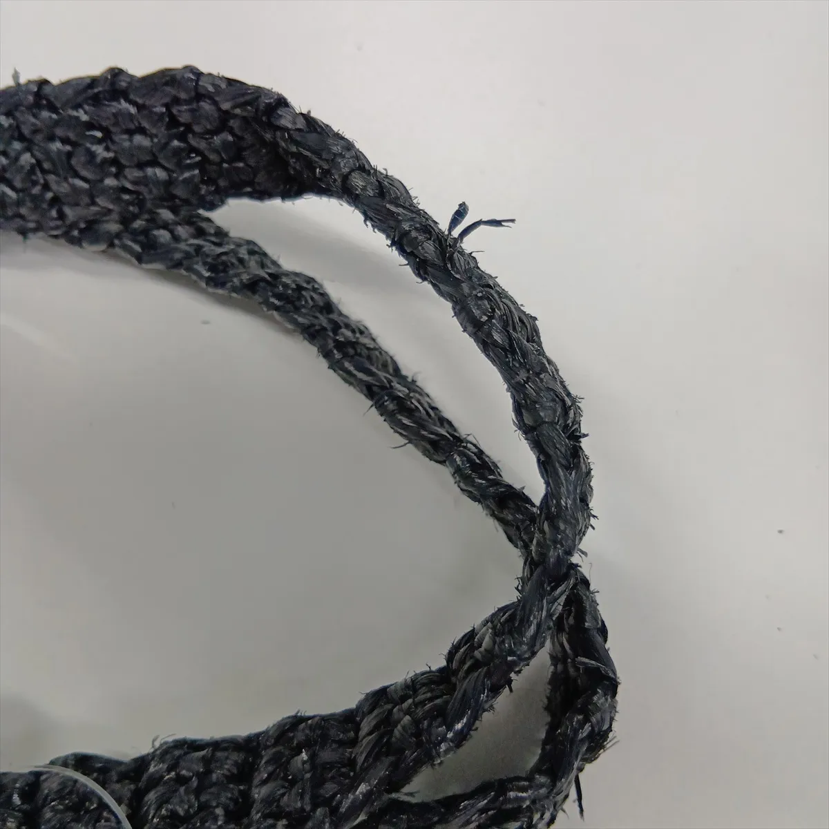 Raffia Tote Bag, Black — view 11