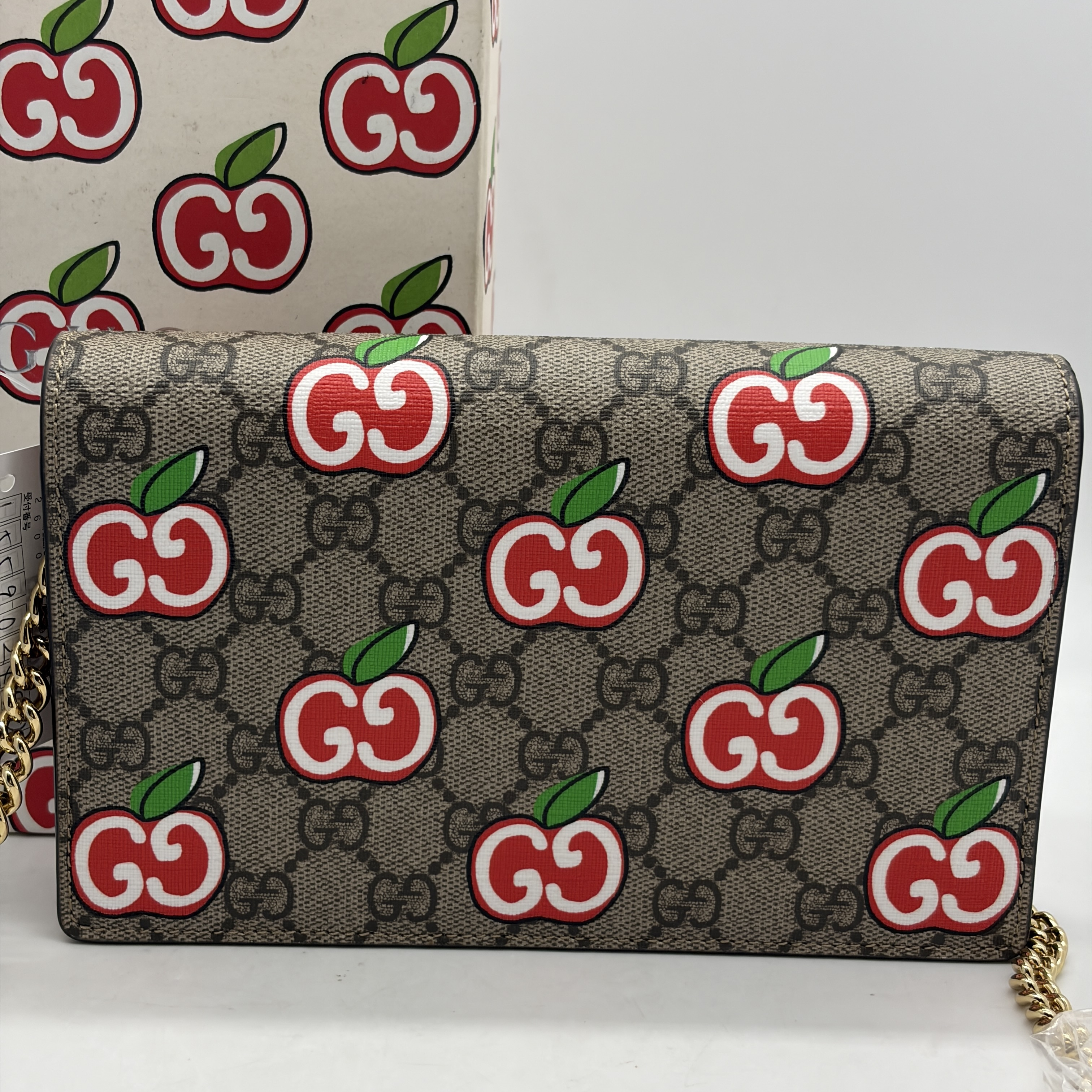 GG Supreme Apple Print Padlock Small Shoulder Bag — view 2