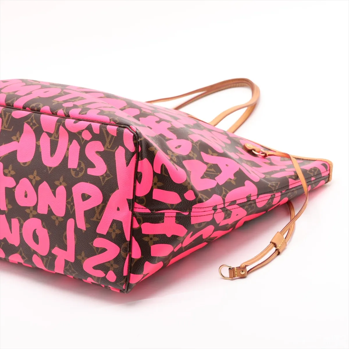 Monogram Graffiti Neverfull GM M93701 SP0029 Pink x Brown — view 3