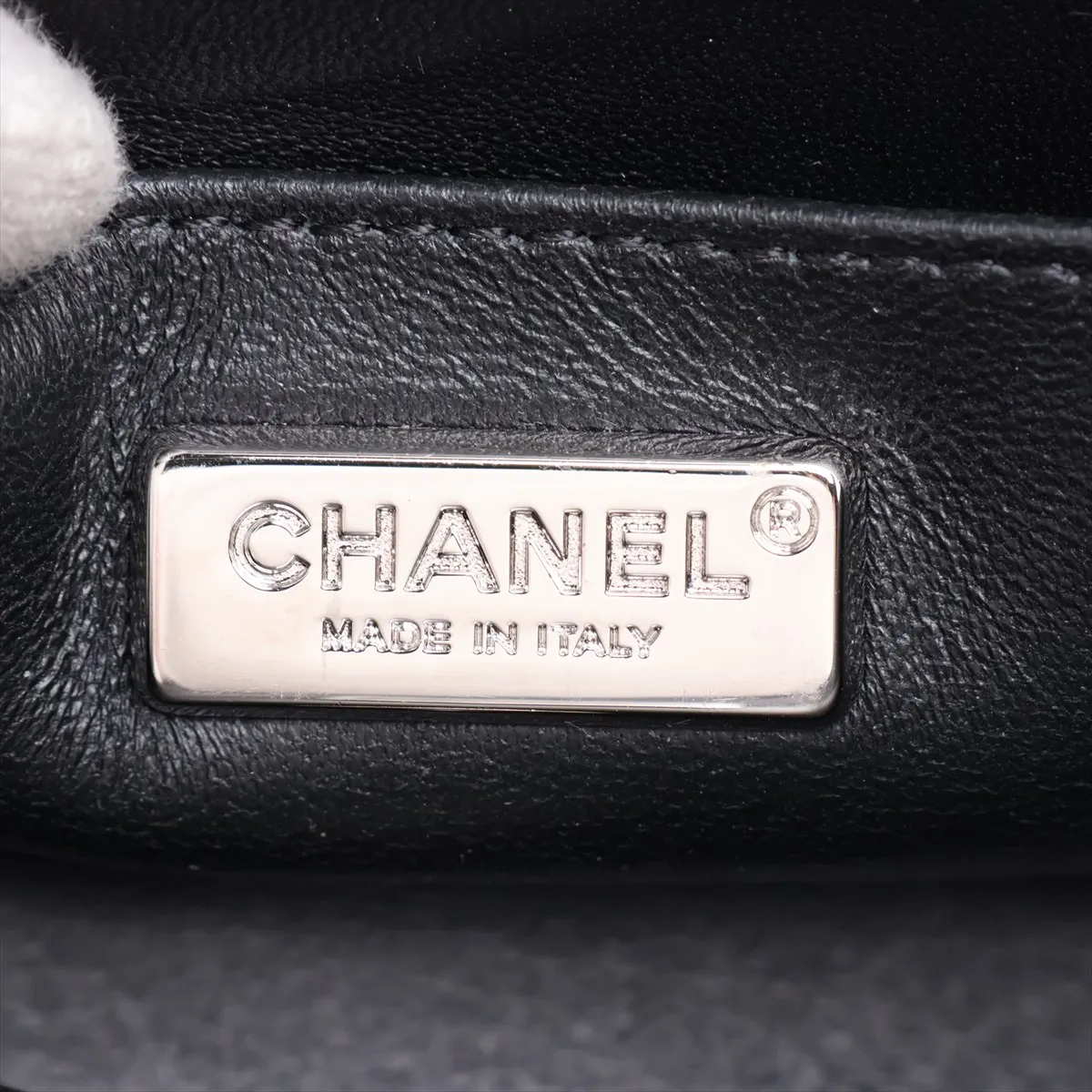 [Individually packaged] Chanel Coco Mark Sequin x Leather Single Flap Single Chain Bag Black x White Silver Hardware H98779EL Random Plate — view 9