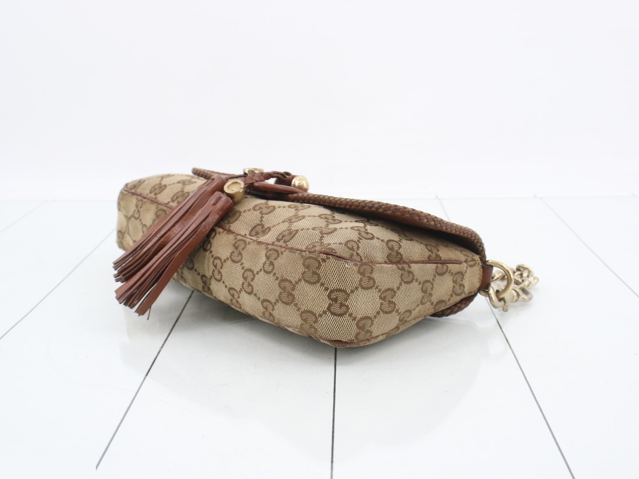 Marrakech GG Supreme Leather Tassel Chain Shoulder Bag — view 6