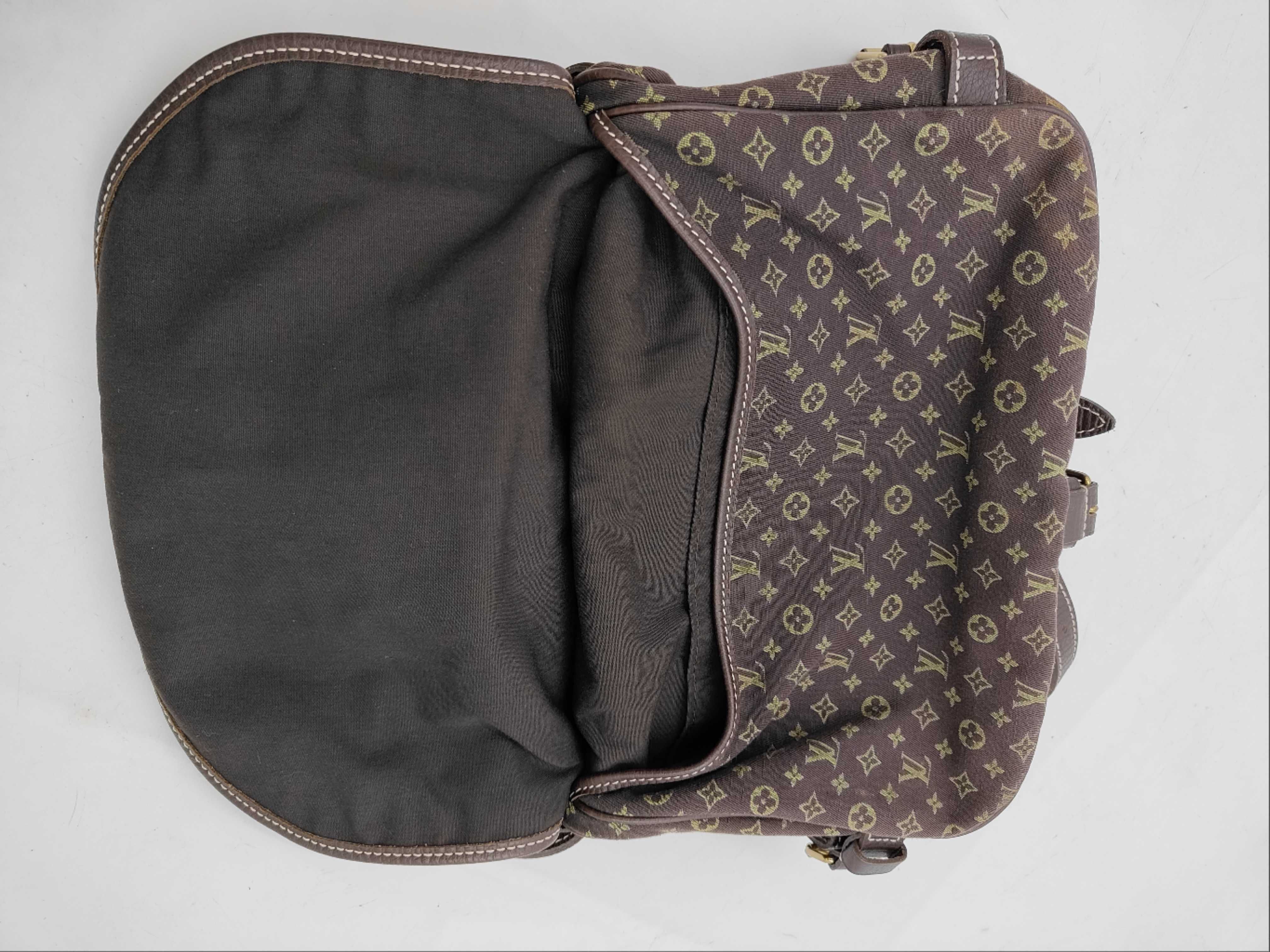Saumur 30 Mini Lin Brown Shoulder Bag — view 11