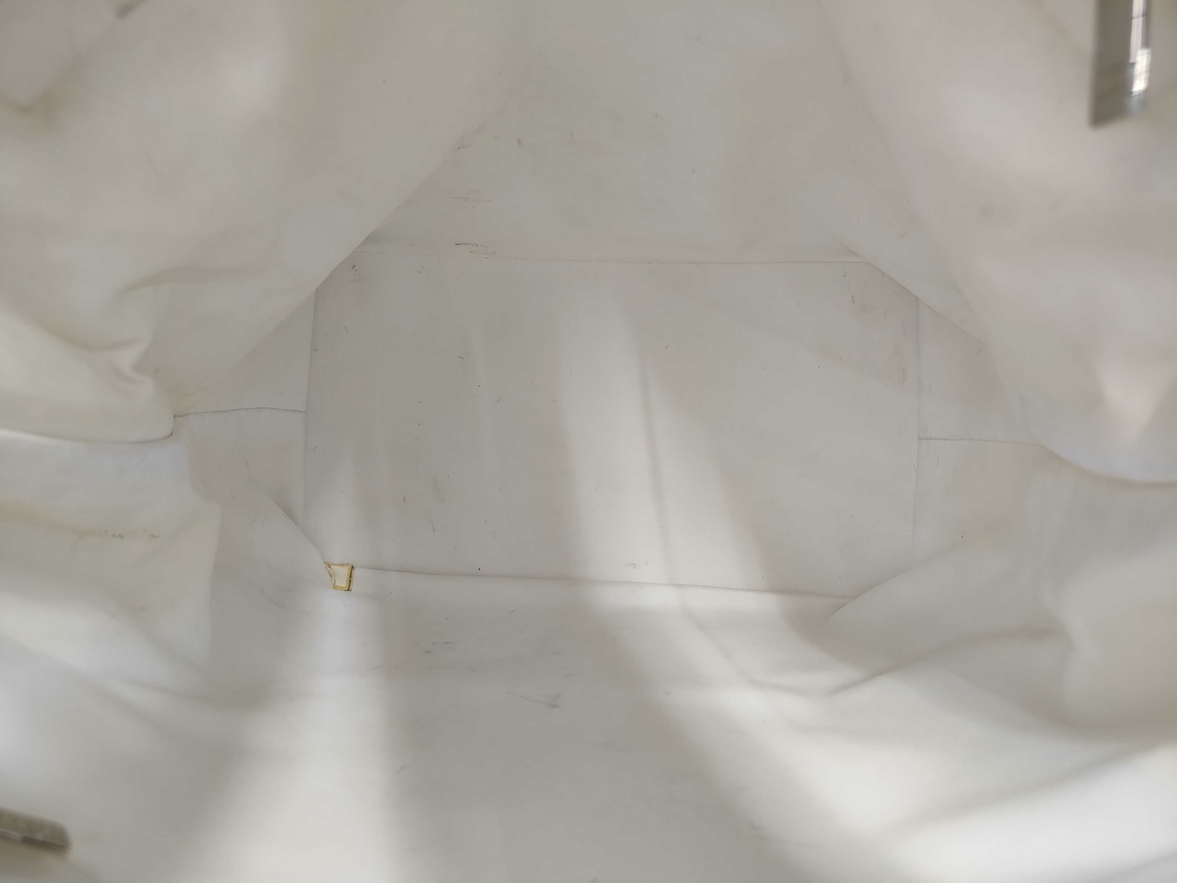 Coco Mark Canvas x Leather Valentine's Day Limited Edition Tote Bag in White with Silver Hardware — view 8