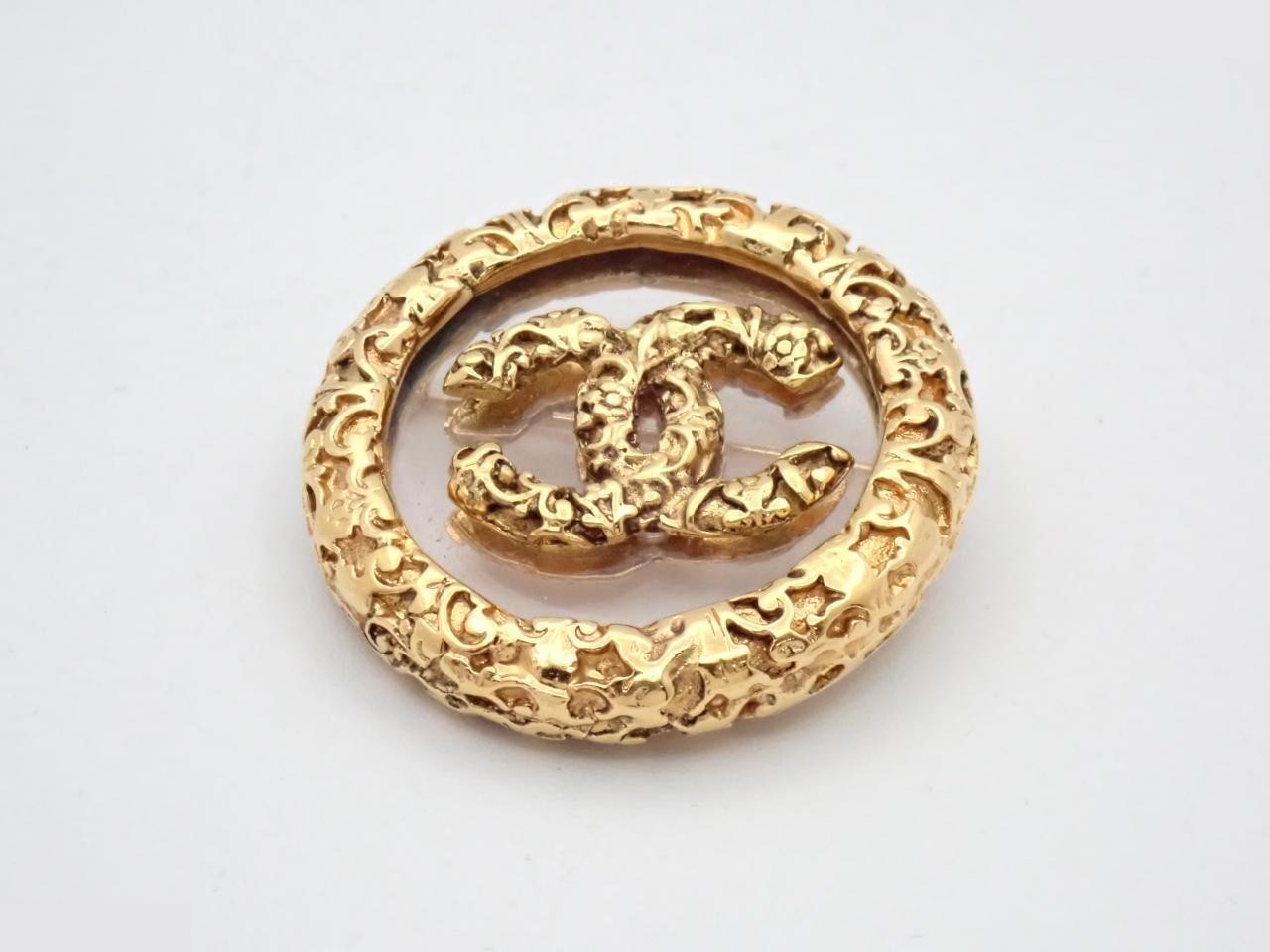 Brooch, weight approximately 23.3g, 93A hallmark, glass, vintage.
