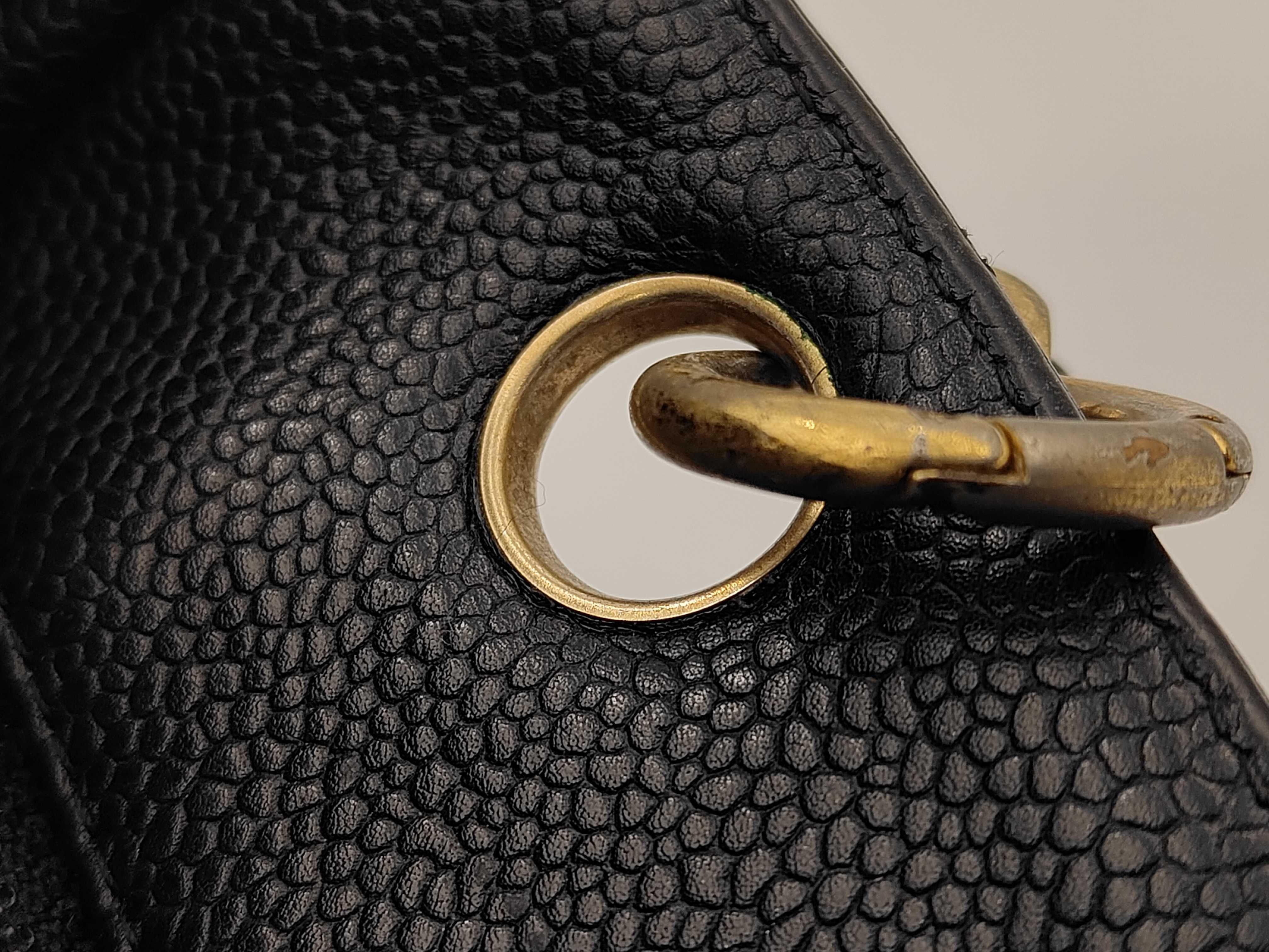 Coco Mark Large Coco Chain Tote Bag Handbag Caviar Skin Seal Handbag — view 9