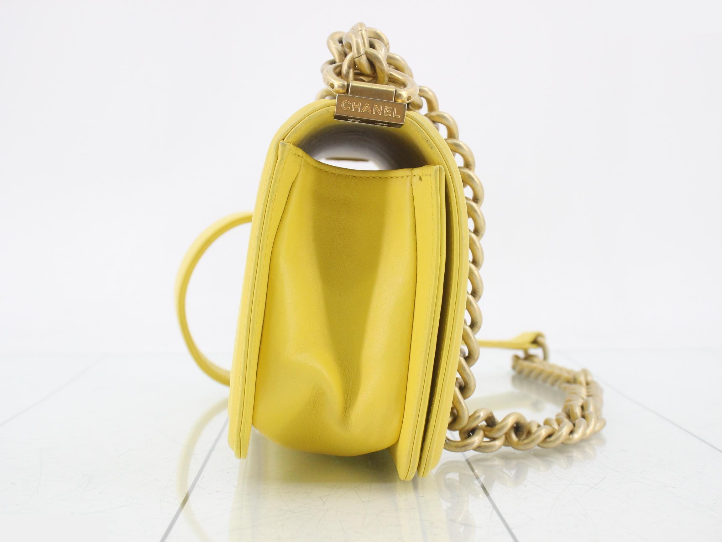 Boy Chanel Lambskin Shoulder Bag with Seal Card — view 4