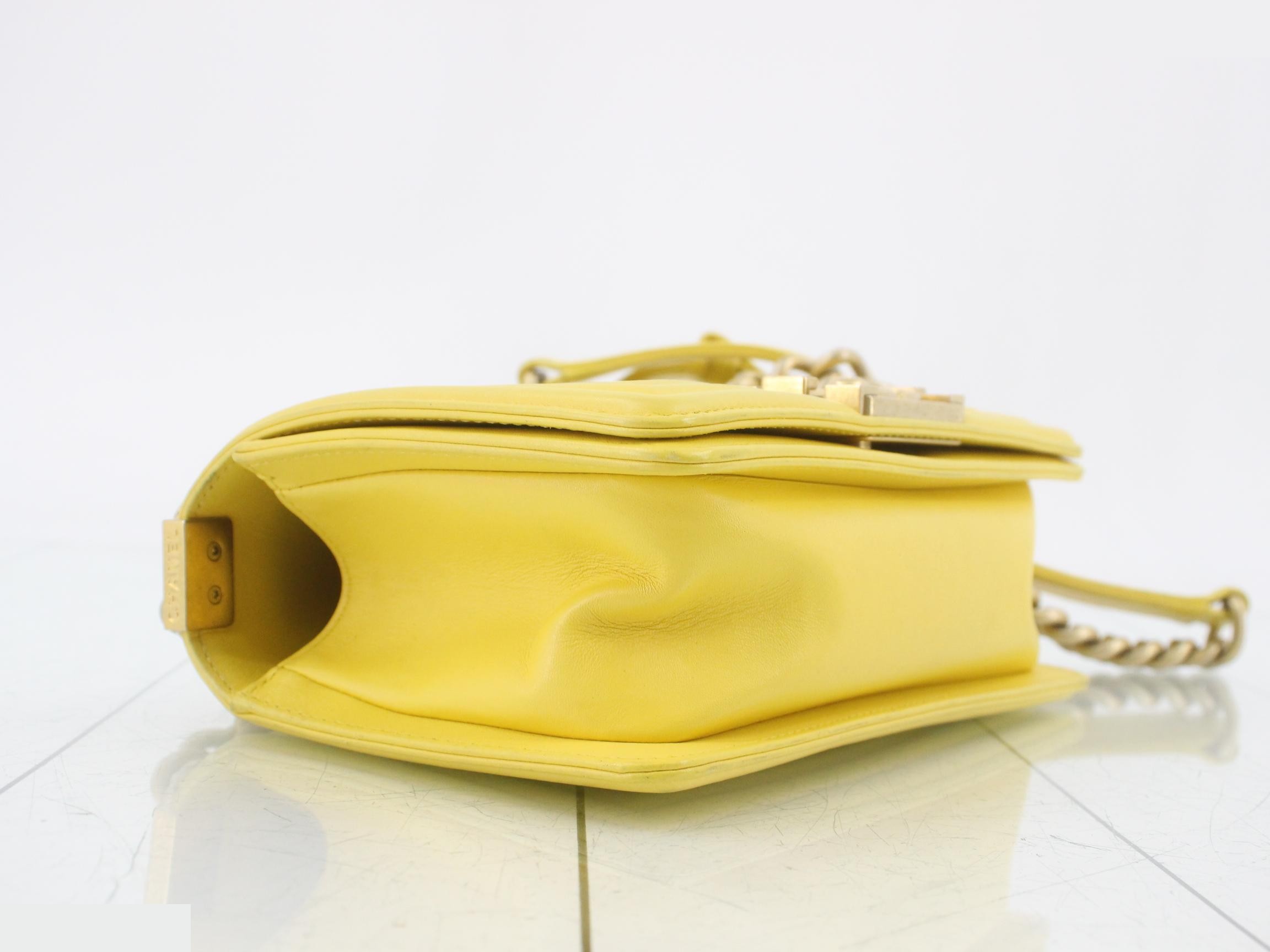 Boy Chanel Lambskin Shoulder Bag with Seal Card — view 5