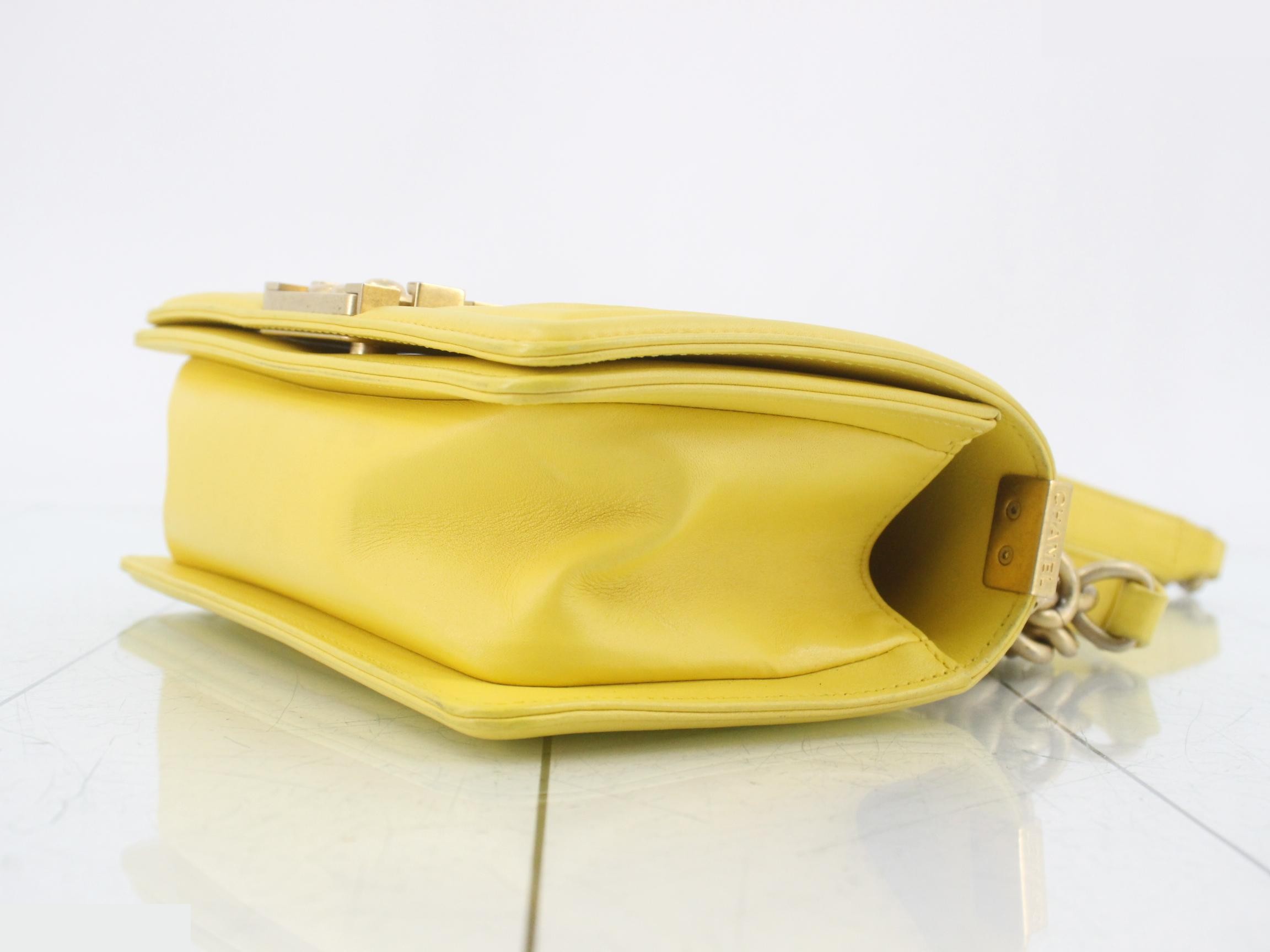 Boy Chanel Lambskin Shoulder Bag with Seal Card — view 6
