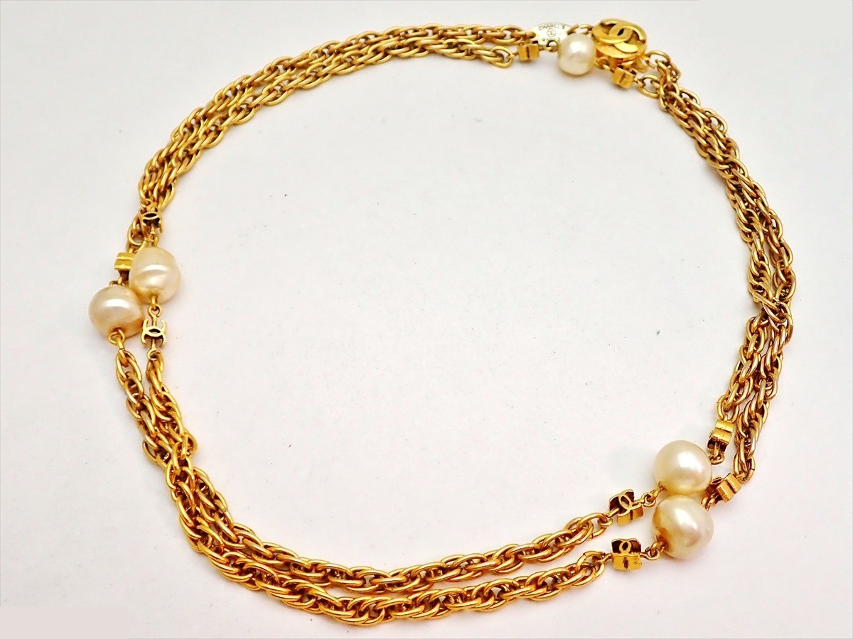 Stamped 1982, Coco Mark, Pearl, Total length approximately 90cm — view 2