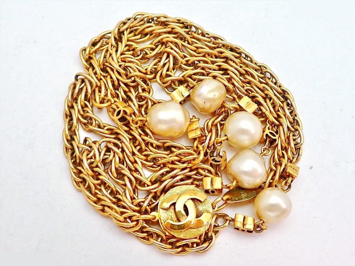 Stamped 1982, Coco Mark, Pearl, Total length approximately 90cm — view 3