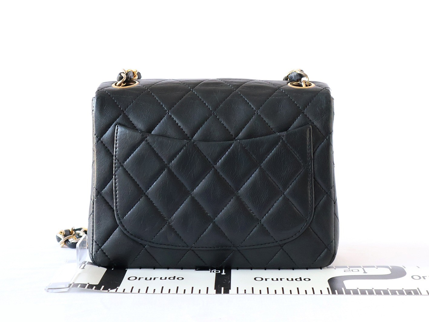 Mini Matelassé 17 Lambskin Chain Shoulder Bag, Black — view 2