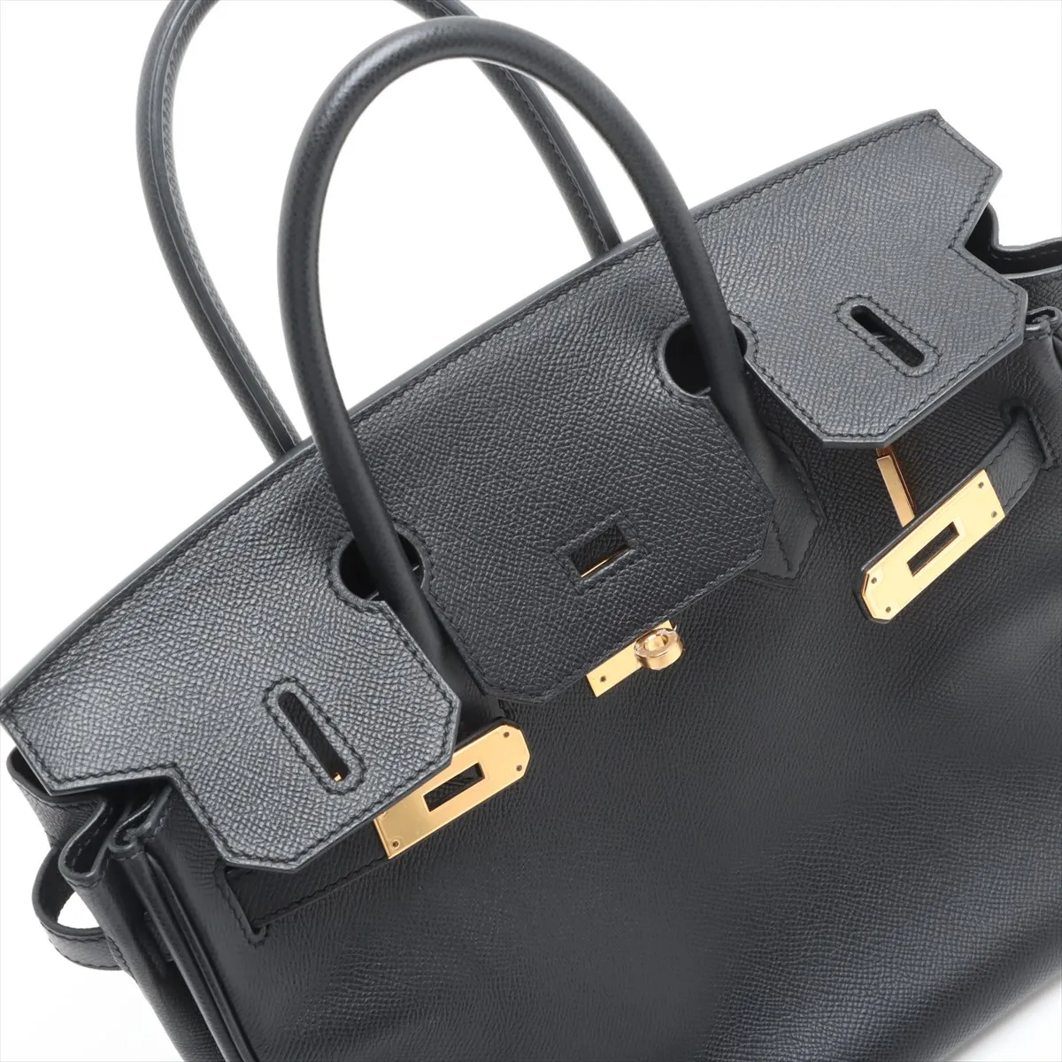 [Individually wrapped] Hermes Birkin 30 Le Tourne Vaux Epson Black Gold Hardware C:2018 — view 11