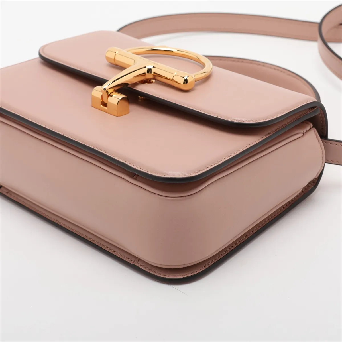 Siena Leather 2-Way Handbag, Beige, 855536 — view 3