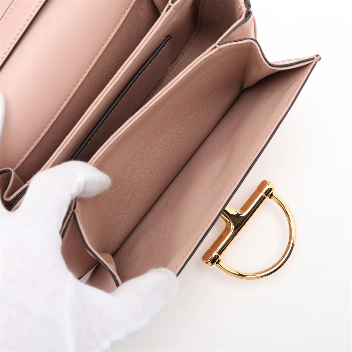 Siena Leather 2-Way Handbag, Beige, 855536 — view 8