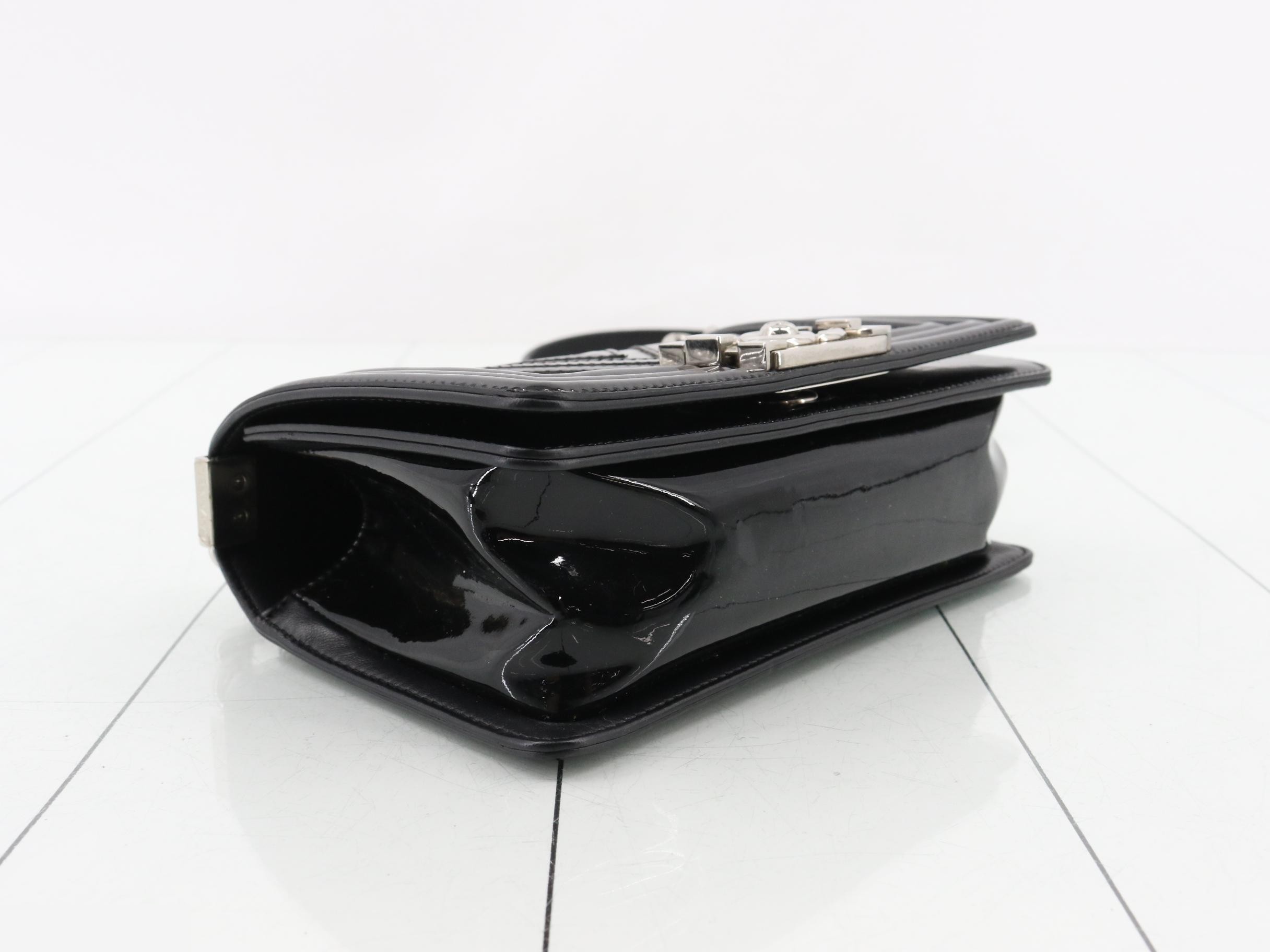 Boy Chanel Enamel V-Stitch Chain Shoulder Bag — view 5