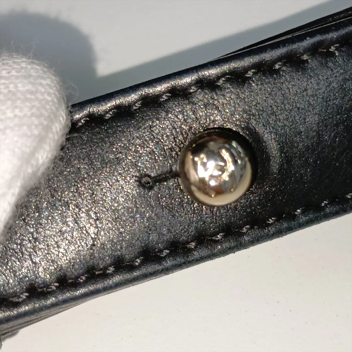 Boy Chanel 28 Large Lambskin Chain Shoulder Bag, Black with Gunmetal Hardware, 19670281, Serial Number 19-series, A92193 — view 13