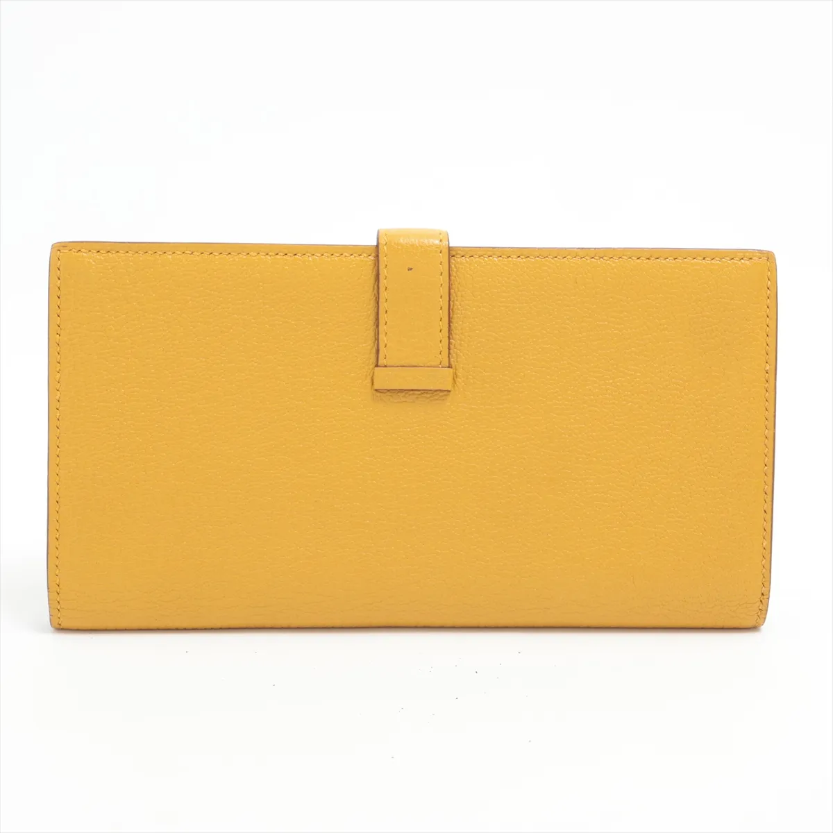 Hermès Bearn Soufflé Monochrome Chevre Mysore Long Wallet Yellow C:2018 — view 2