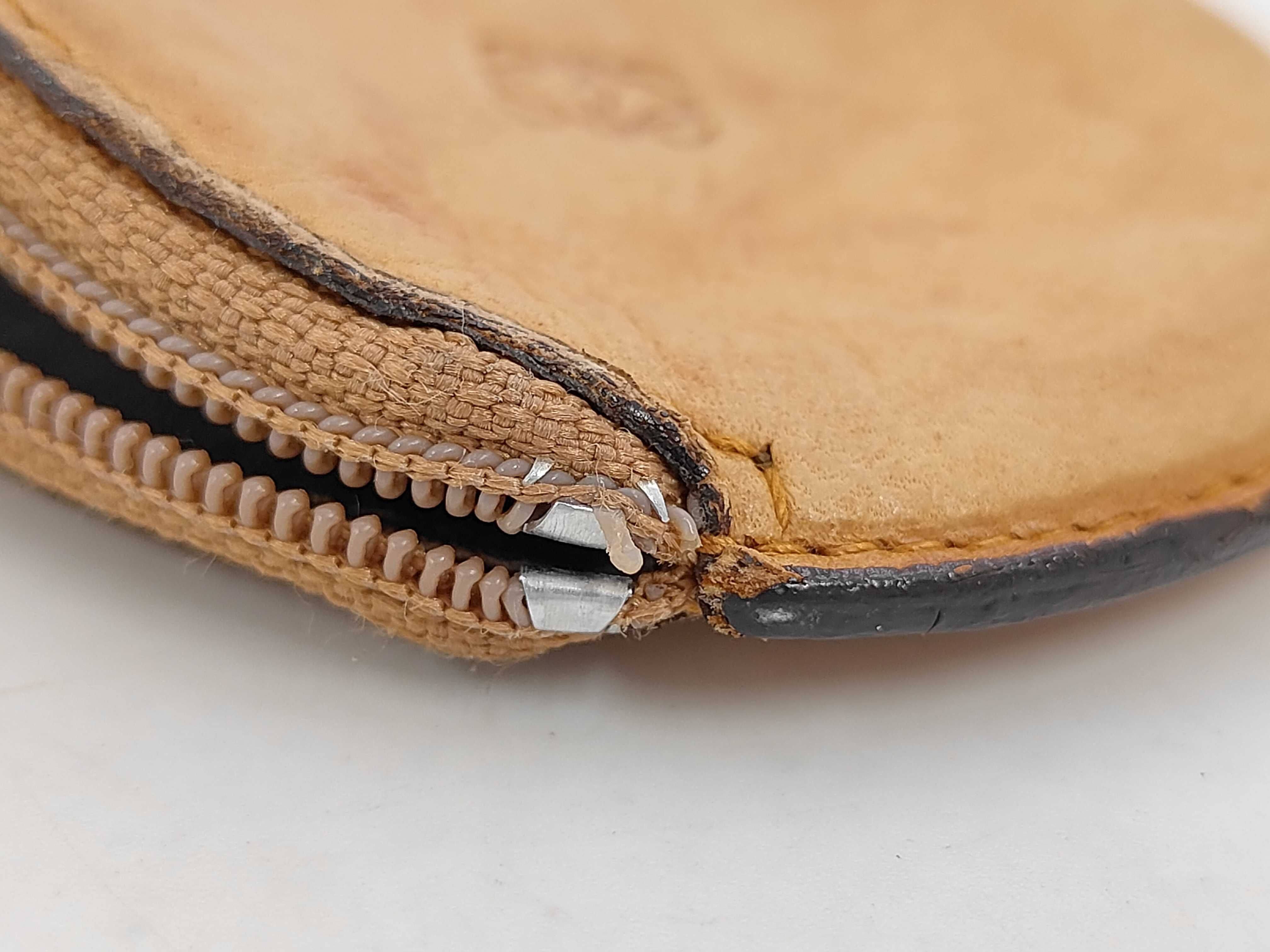 coin case, coin purse, Anagram design, beige leather coin case — view 6