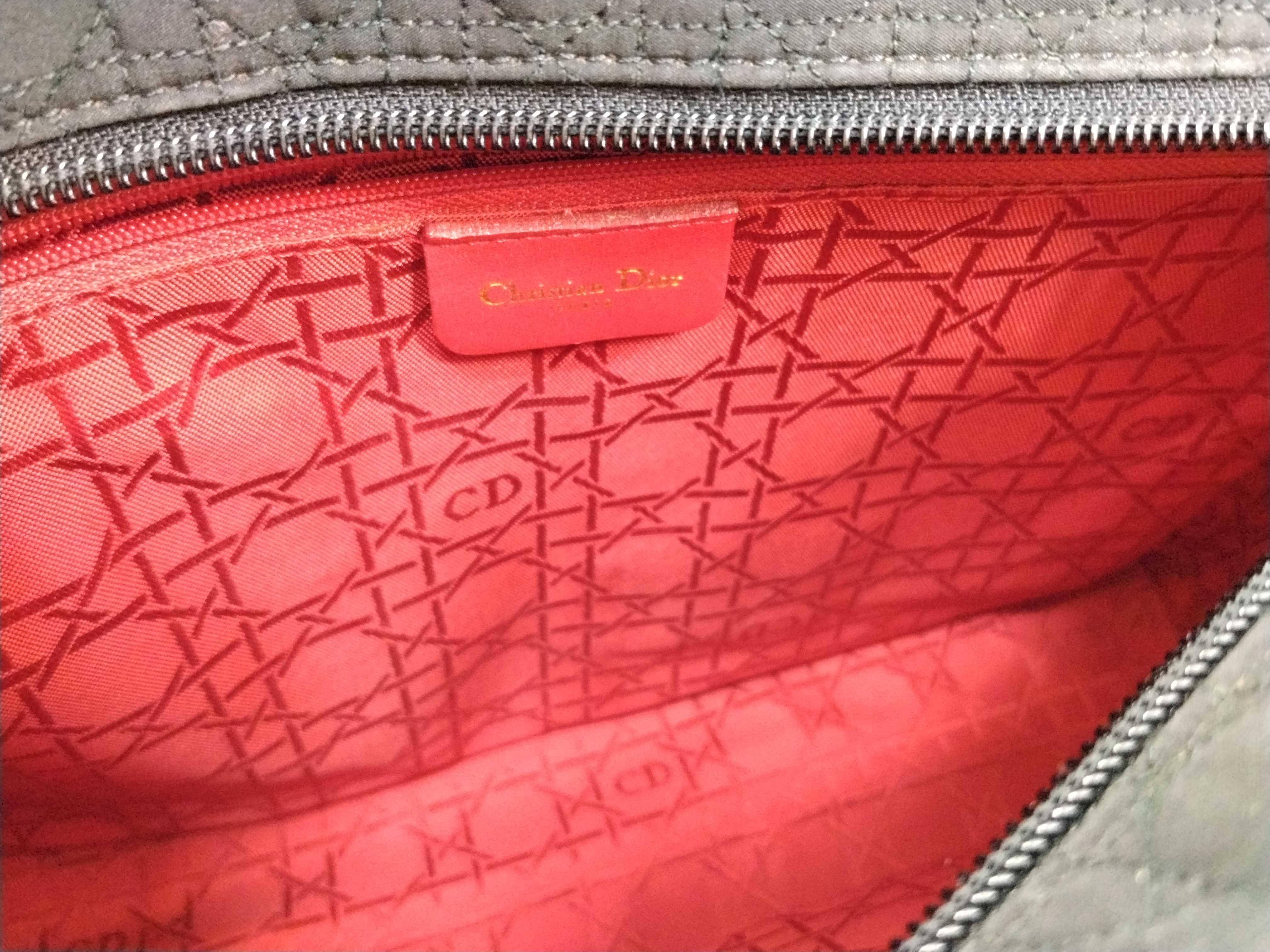 Lady Dior Cannage Nylon Handbag — view 11