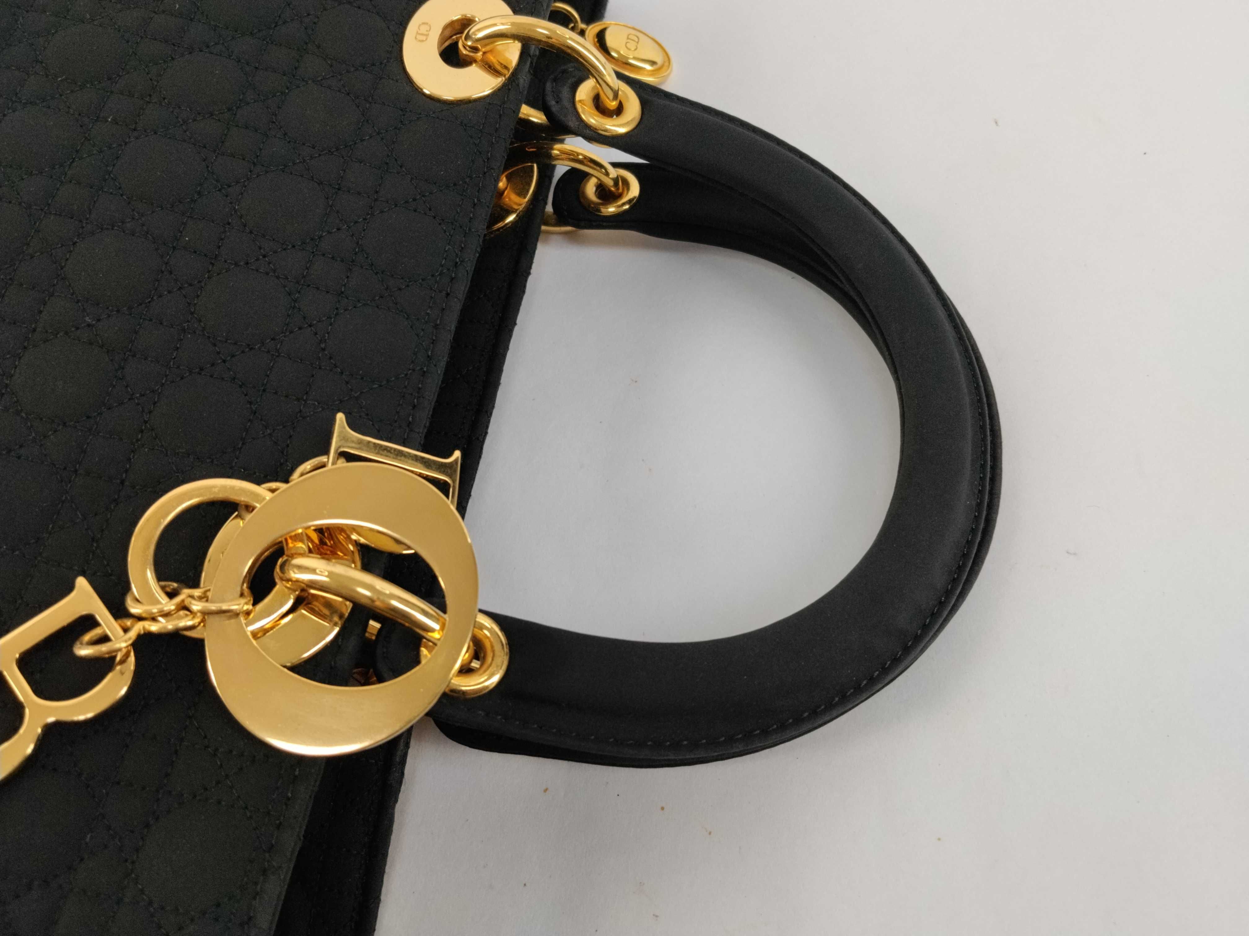 Lady Dior Cannage Nylon Handbag — view 3