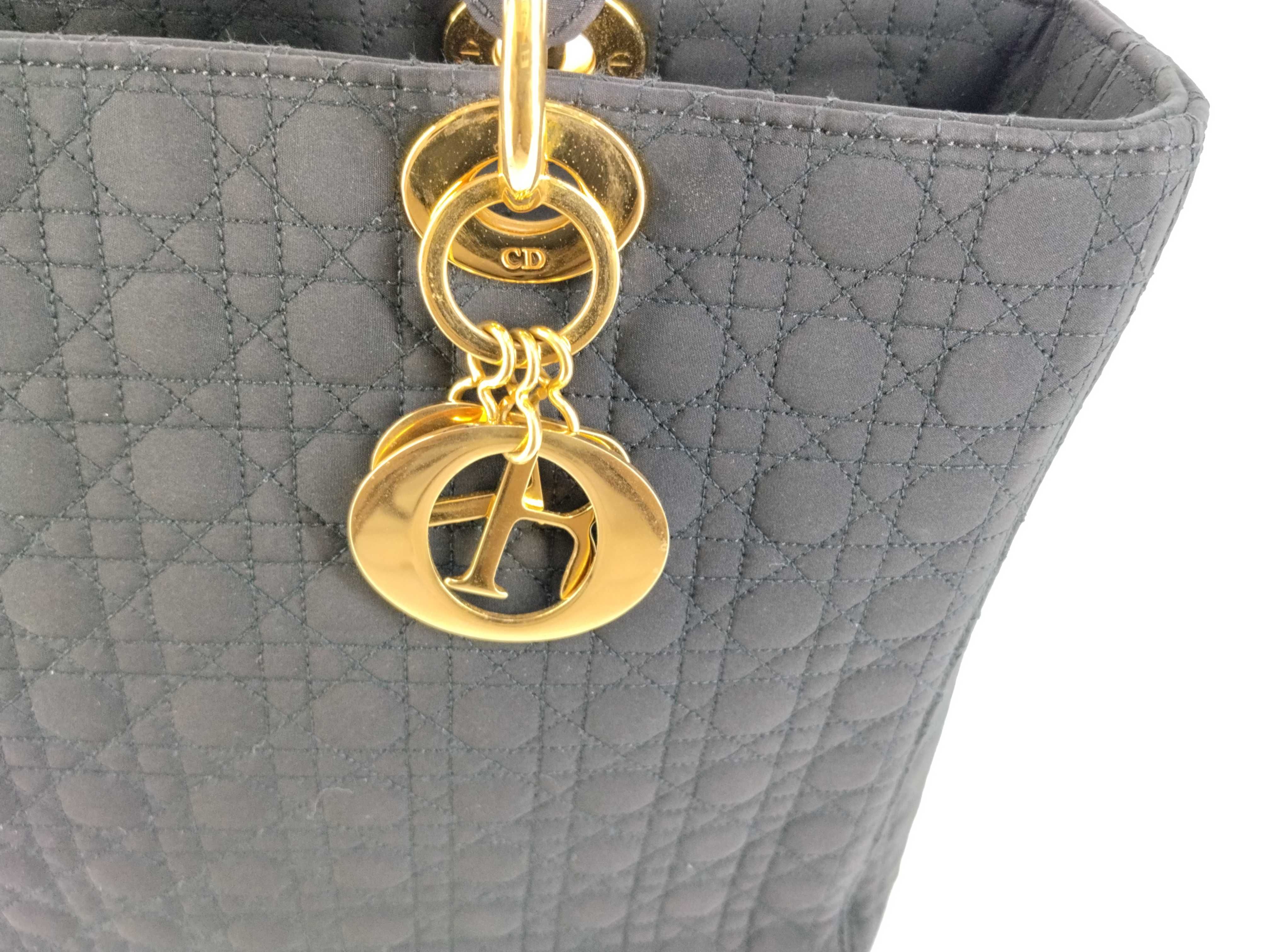 Lady Dior Cannage Nylon Handbag — view 8