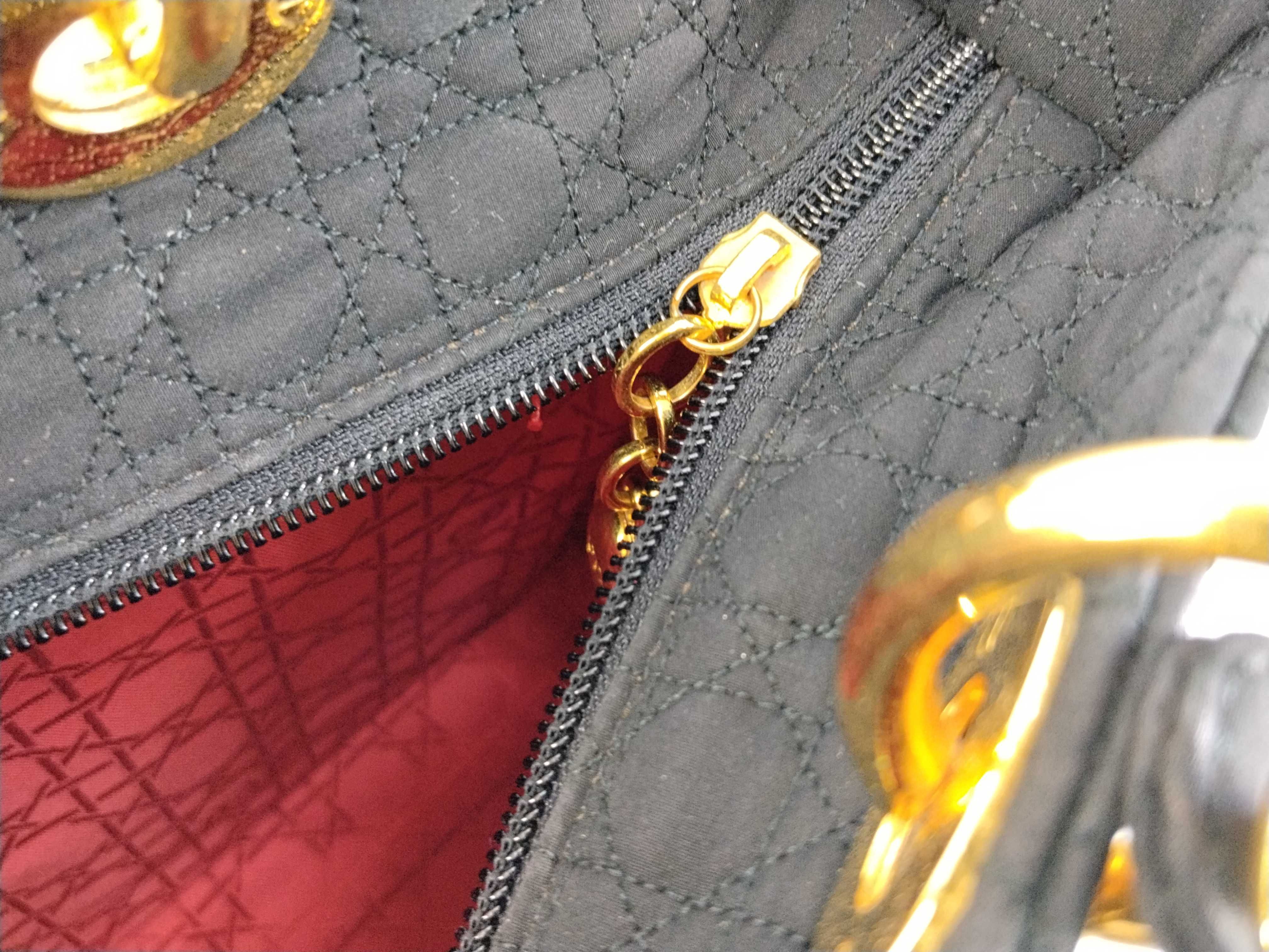 Lady Dior Cannage Nylon Handbag — view 10