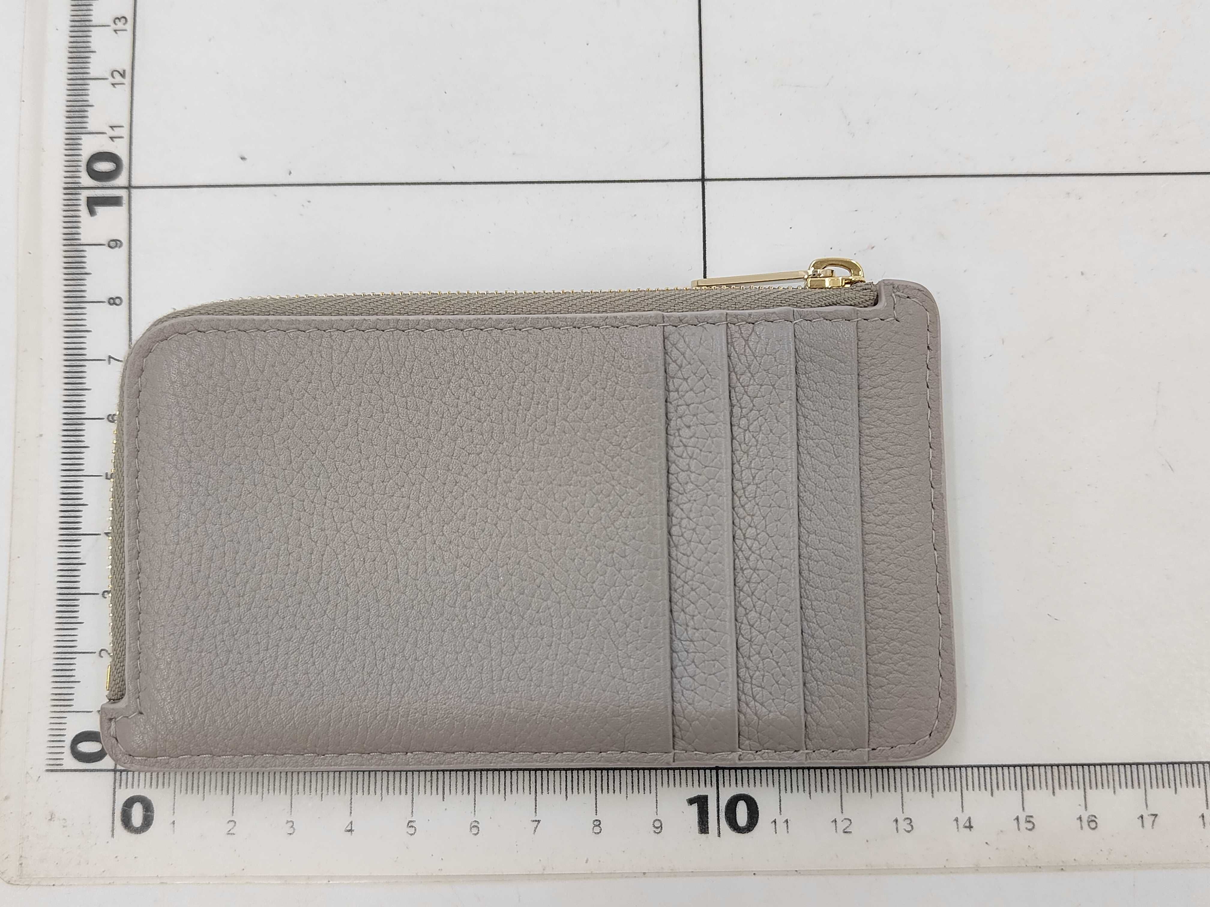 Calo Fragment Card Case, Leather, Gray, Limited Edition Color (Card Case/Pass Case/Business Card Holder) — view 2