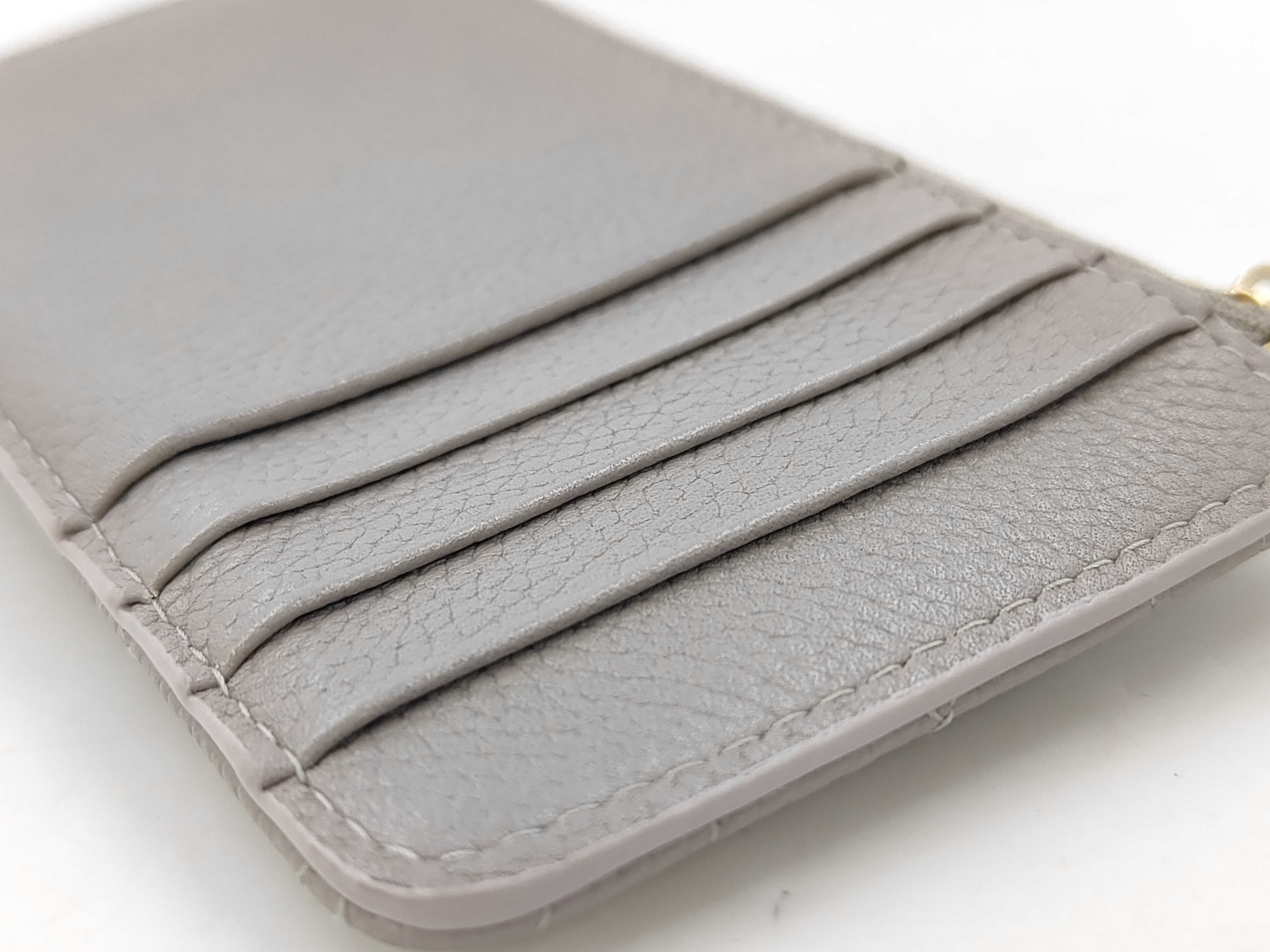 Calo Fragment Card Case, Leather, Gray, Limited Edition Color (Card Case/Pass Case/Business Card Holder) — view 5