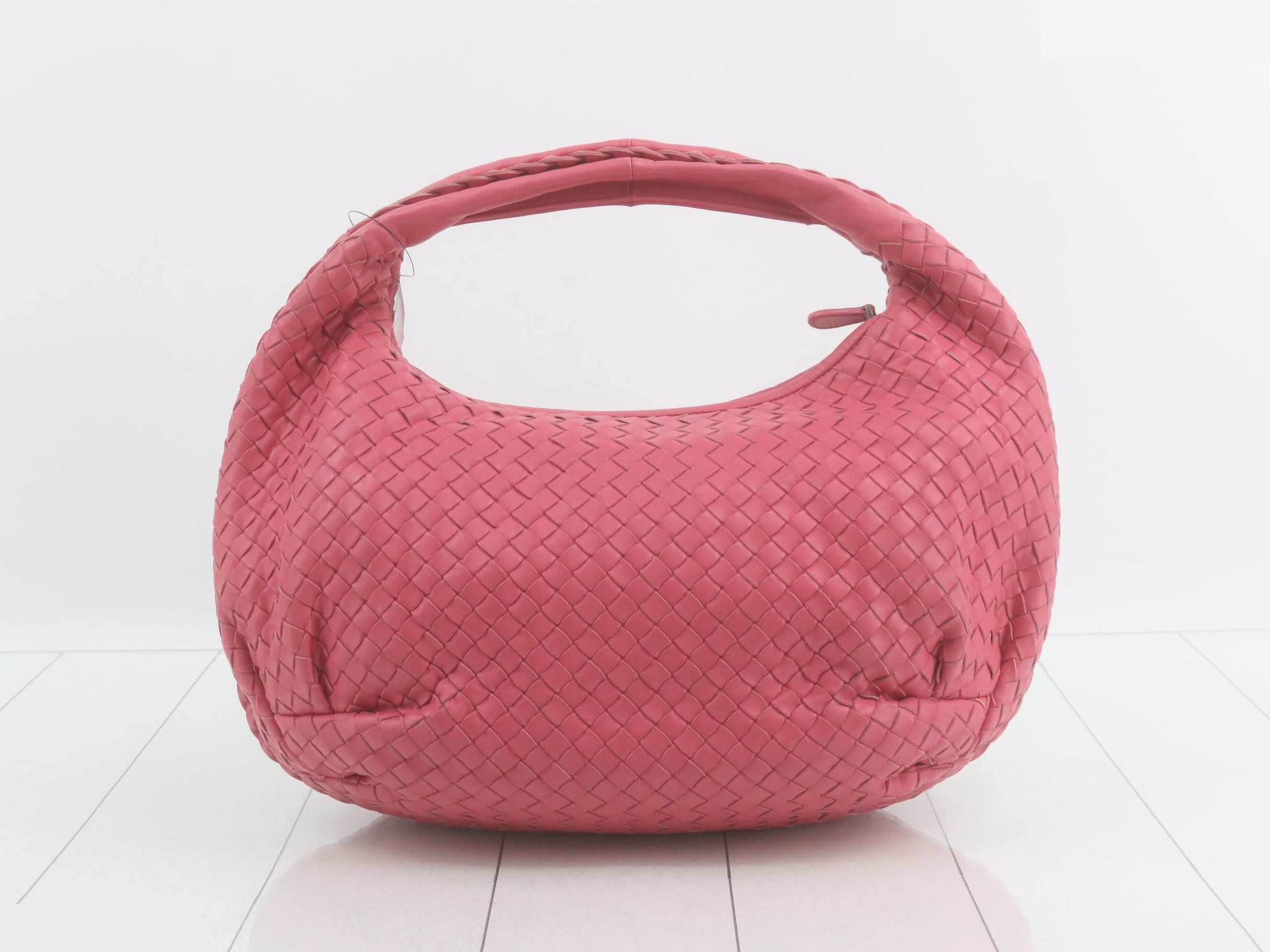 Intrecciato Hobo Shoulder Bag with Mirror — view 2