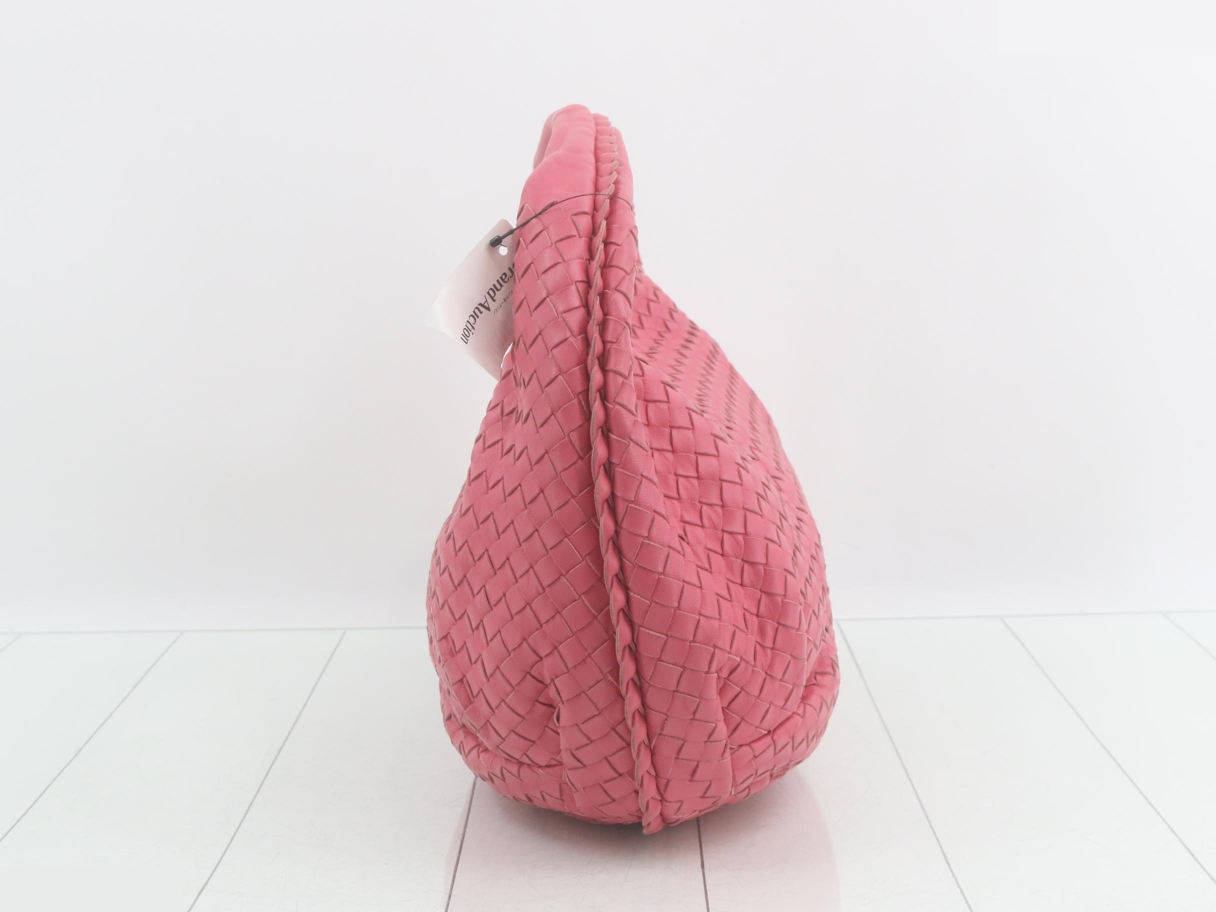 Intrecciato Hobo Shoulder Bag with Mirror — view 3