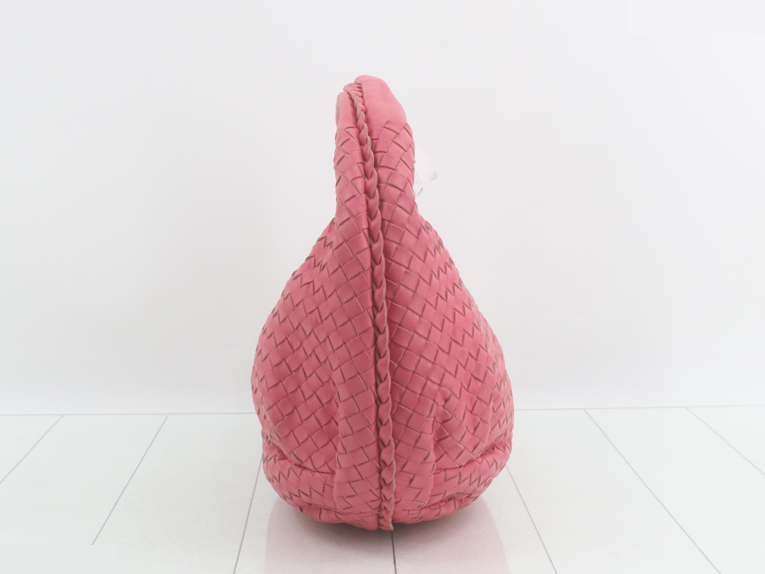 Intrecciato Hobo Shoulder Bag with Mirror — view 4