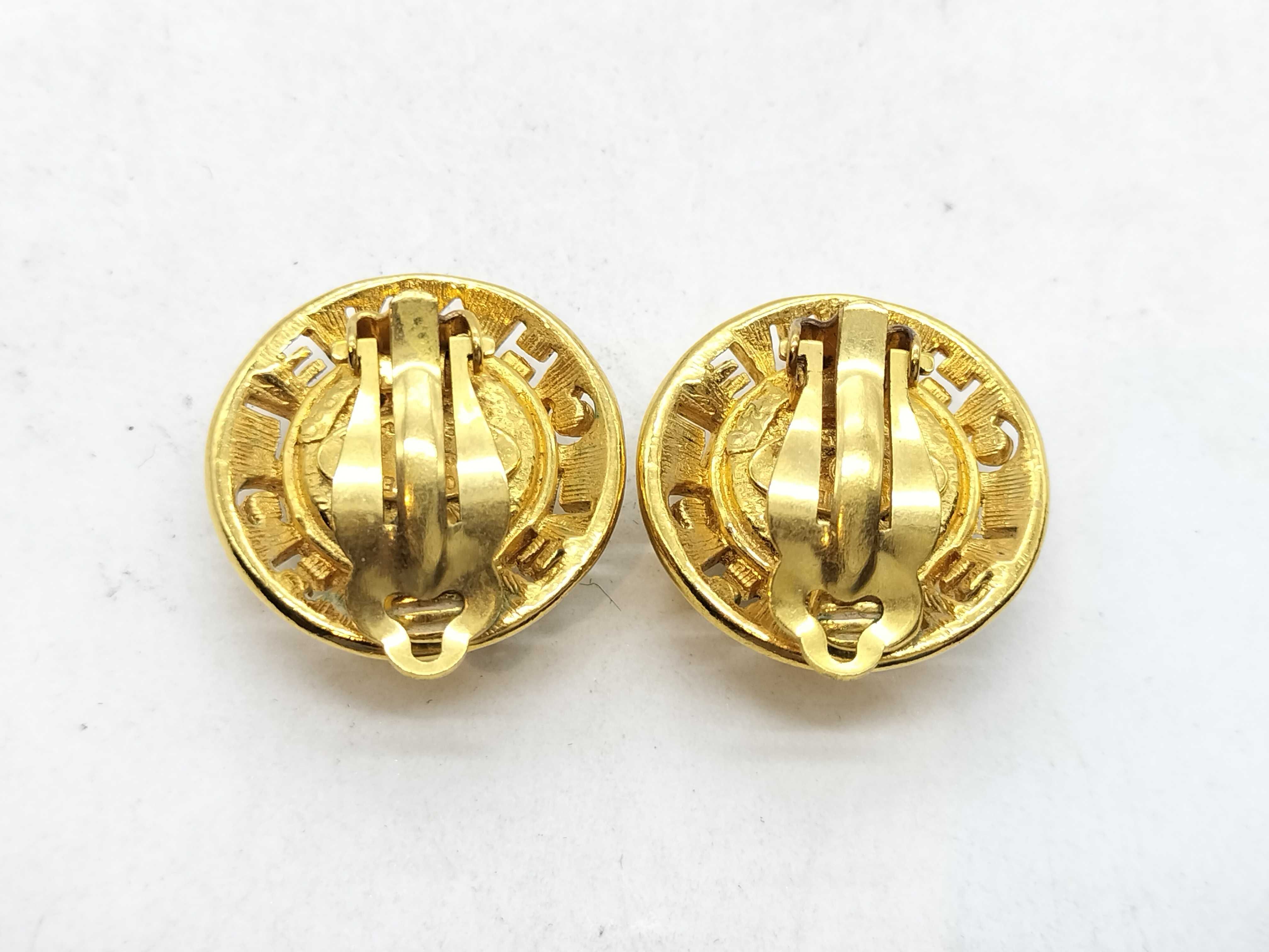 Circle Logo Pearl Earrings — view 3