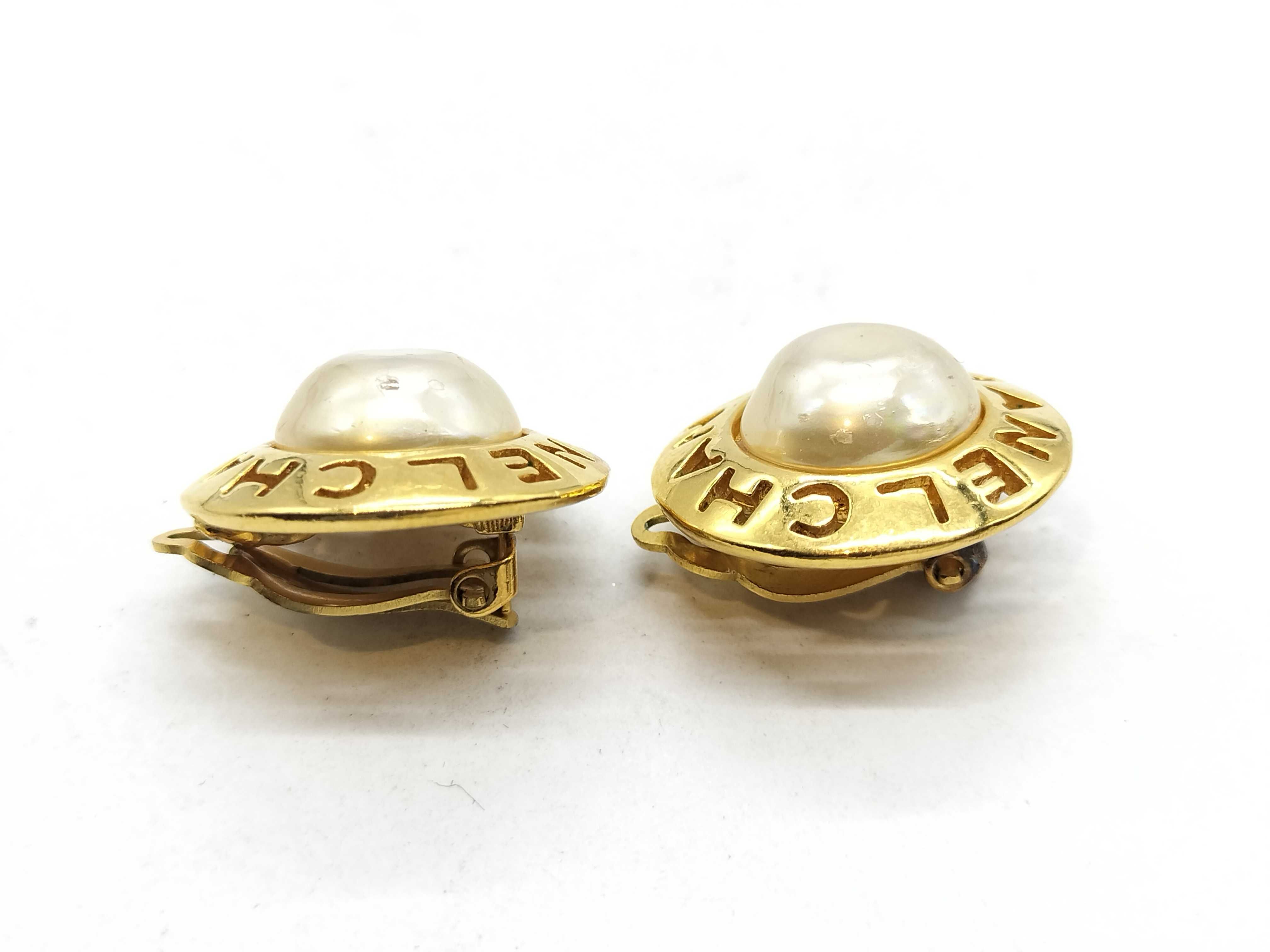 Circle Logo Pearl Earrings — view 4