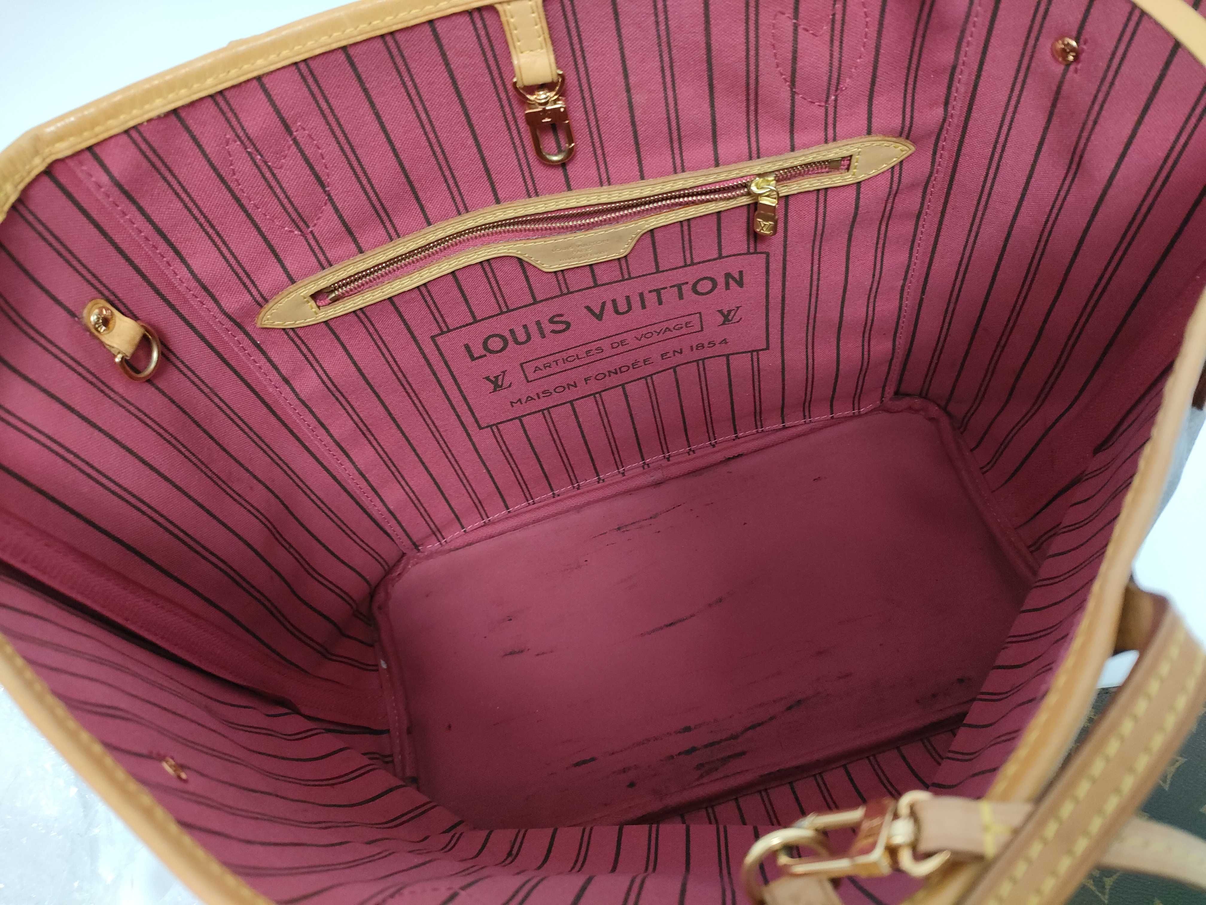 Monogram Neverfull MM Tote Bag with Pouch — view 9