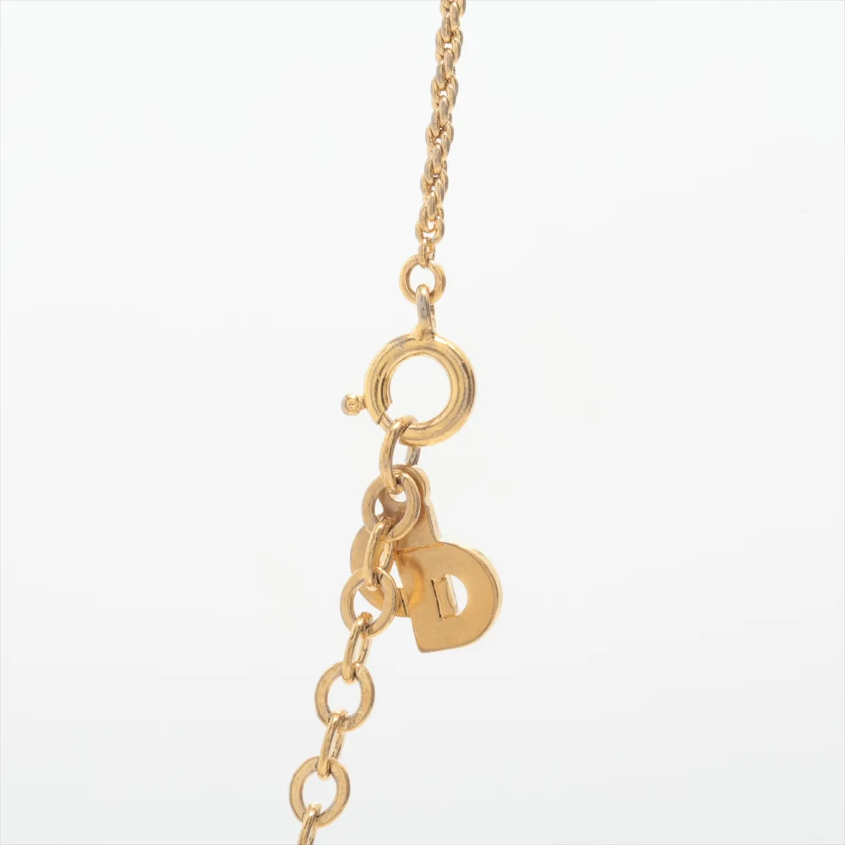CD logo necklace, GP gold, — view 3