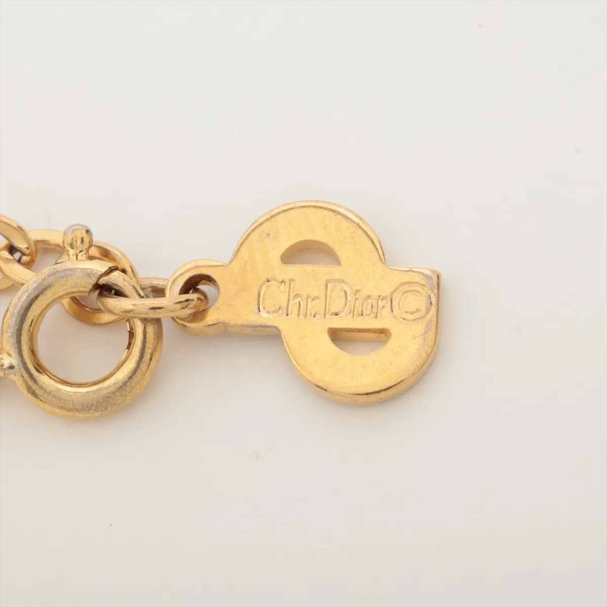 CD logo necklace, GP gold, — view 4