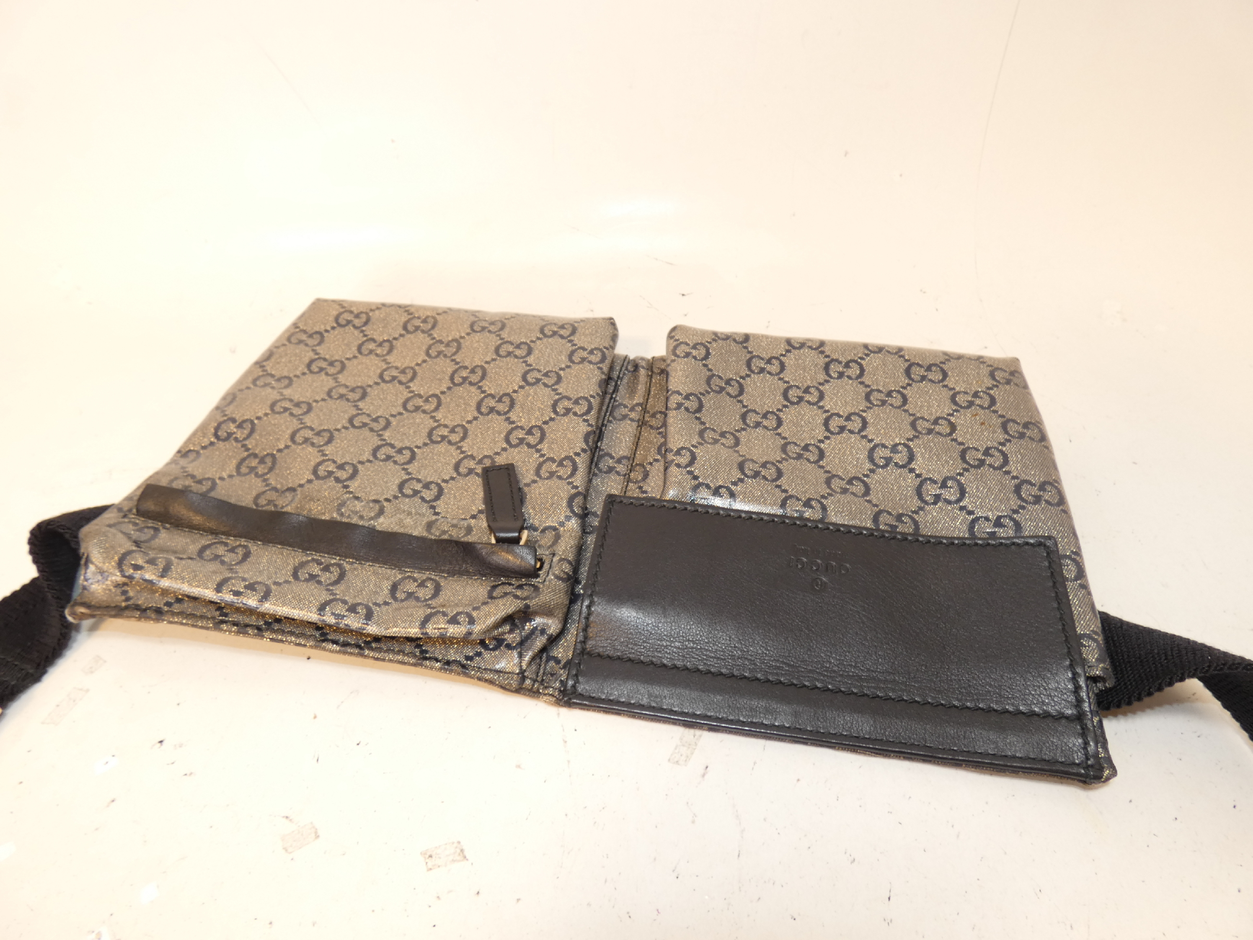 GG Crystal Leather Waist Bag — view 3