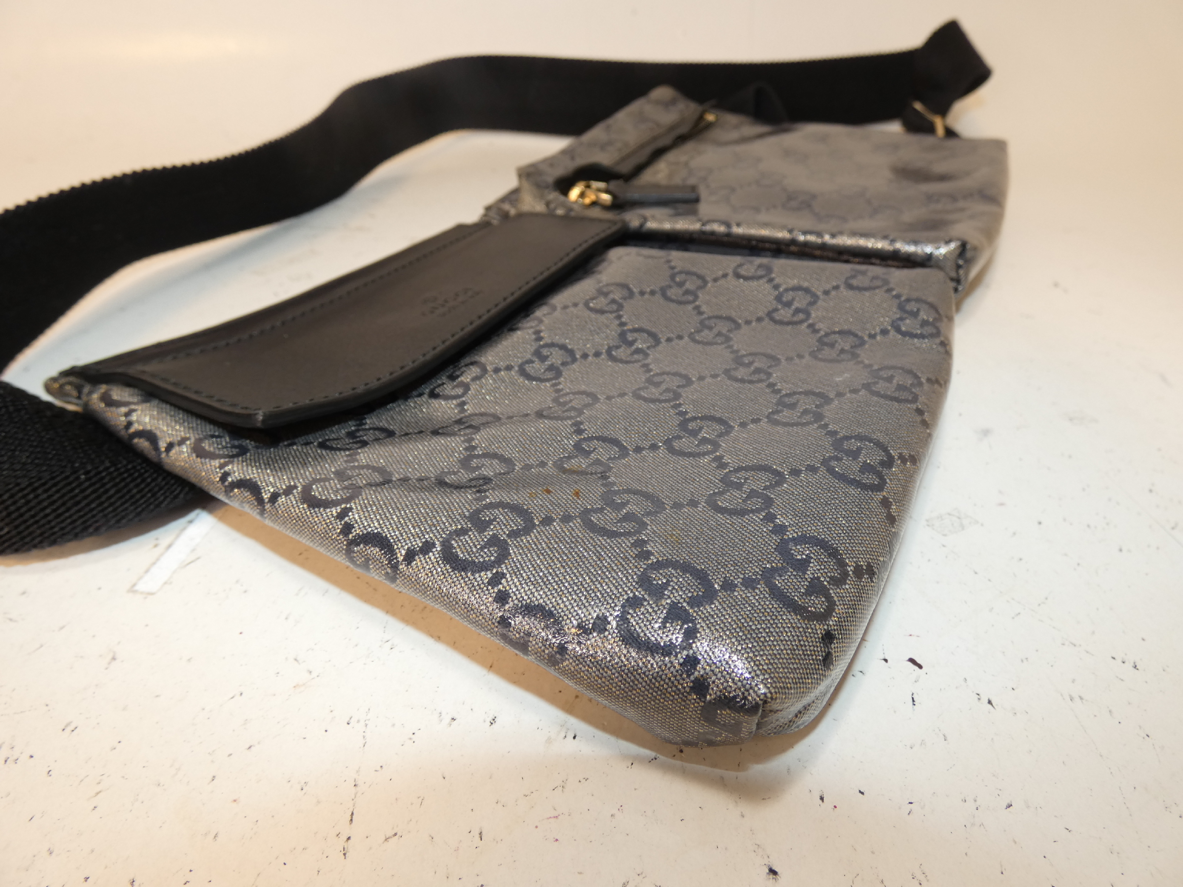 GG Crystal Leather Waist Bag — view 6