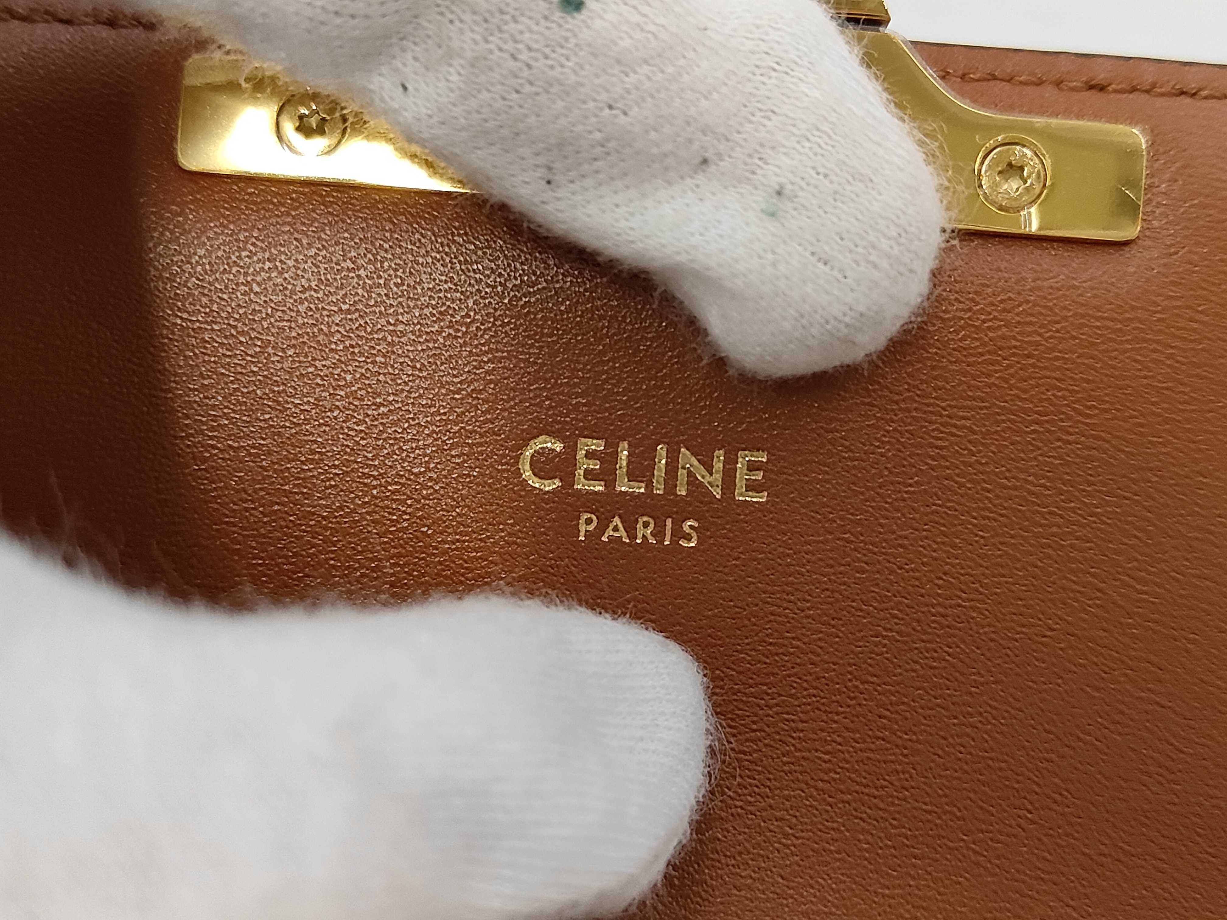 Triomphe Leather Shoulder Bag — view 10