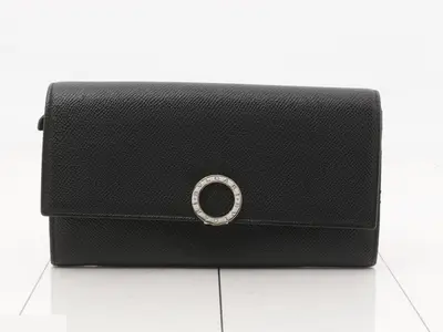bi-fold wallet, black leather