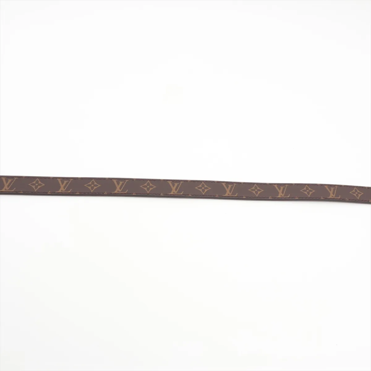 M0431 Ceinture LV Iconic AC3203 Belt, size 75, PVC x Leather, Black x Brown. Shows signs of wear: — view 4