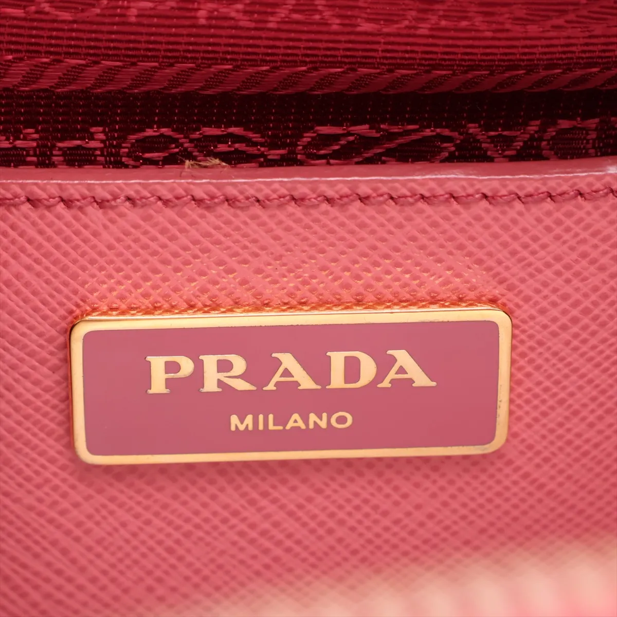 Saffiano Lux BL0837 Leather 2-Way Handbag Pink — view 15